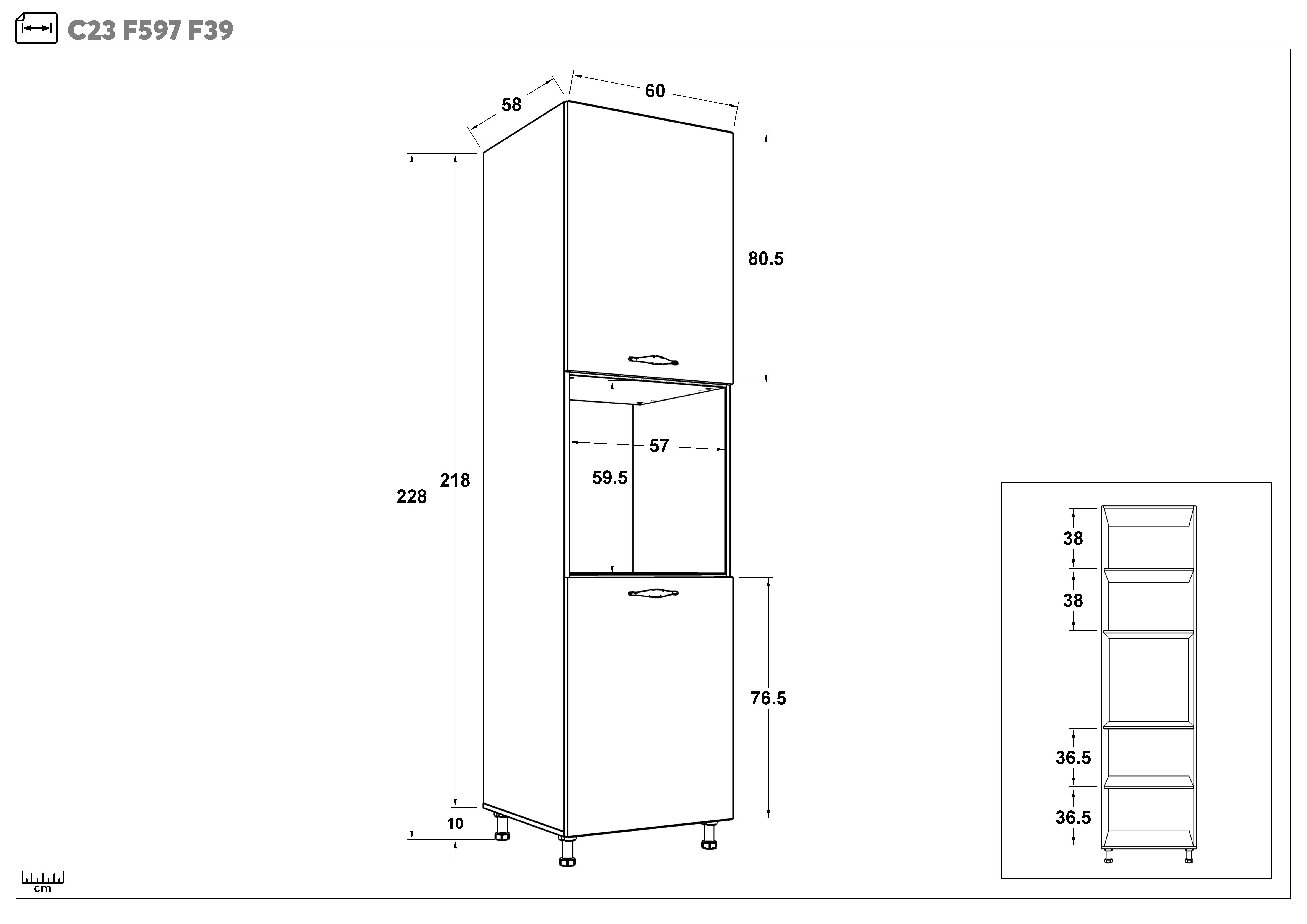 Coloana pentru cuptor Hana 39