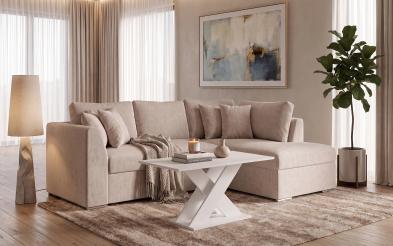 Set Coltar extensibil Toscana S + masuta de cafea Alina Set