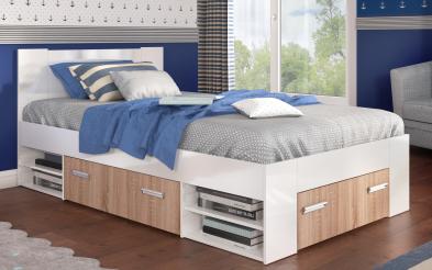 Pat 120/200 cu sertare Nemo Pat 120/200 cu sertare