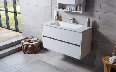 Dulap PVC pentru baie cu chiuveta 7955WT Dulap PVC pentru baie cu chiuveta