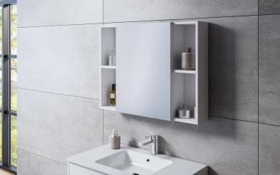 Dulap PVC pentru baie cu oglinda ICMC 6014-80 Dulap PVC pentru baie cu oglinda