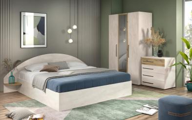 Set dormitor 160/200 Aura + saltea Set dormitor 160/200