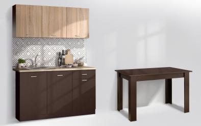 Set de bucatarie Bucatarie Lora 5 + masa dining Set de bucatarie