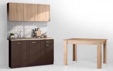 Set bucatarie si  masa dining Bucatarie Lora 5 + masa dining Set bucatarie si  masa dining