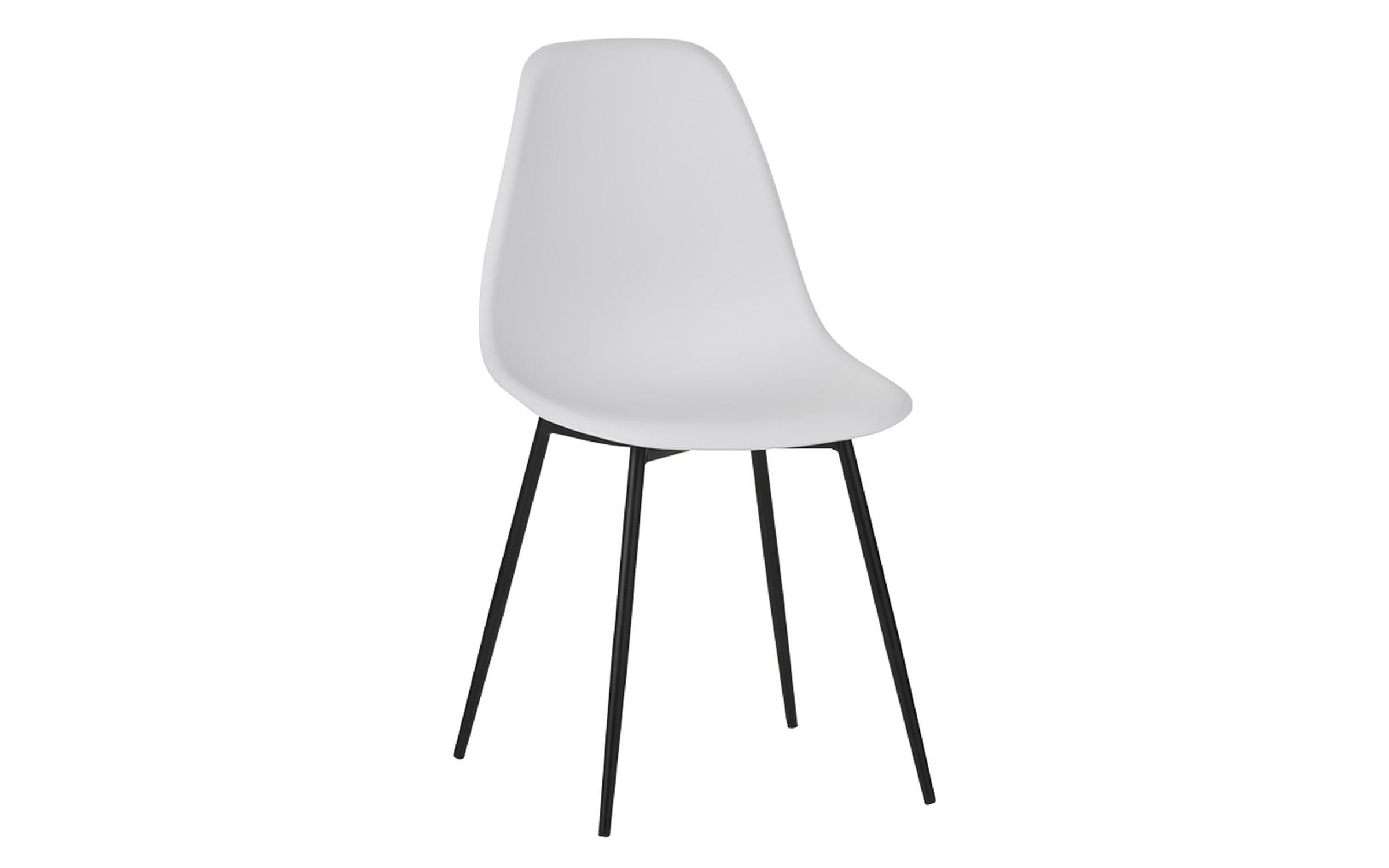 Scaun de masa Balen, alb + negru  3