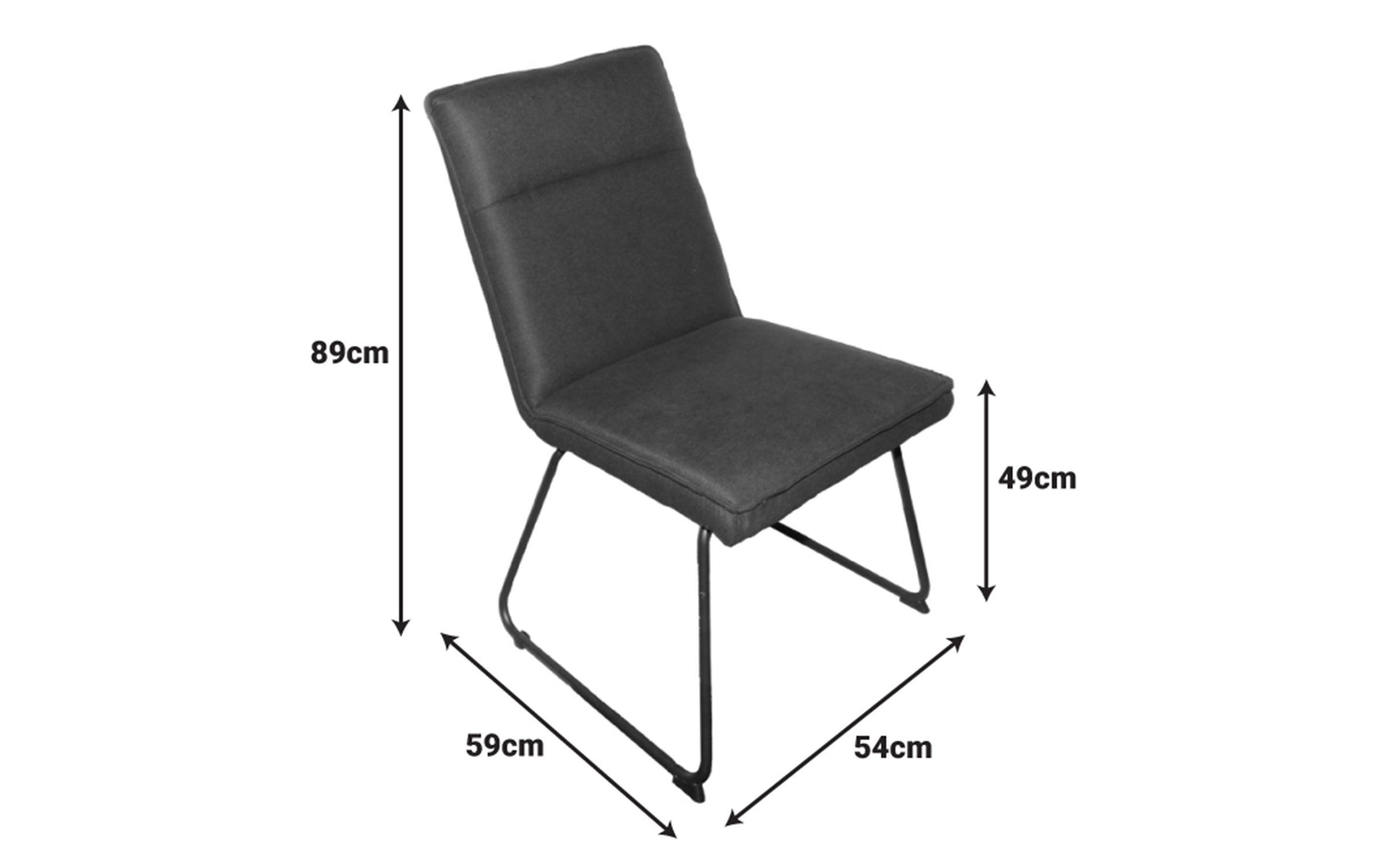 Scaun de masa Esentia, negru  2