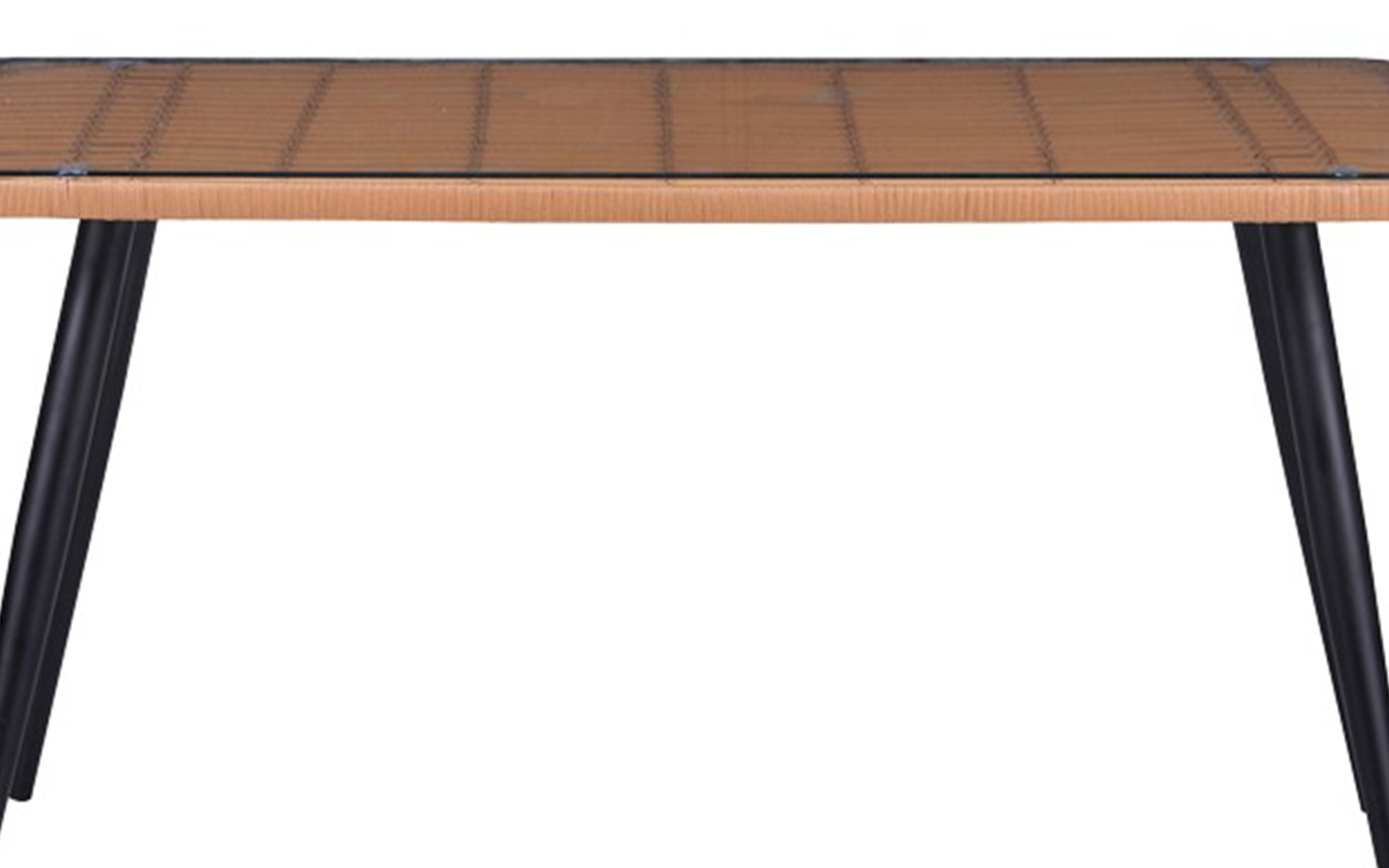 Masa de gradina Naoki 140, natural + negru  5