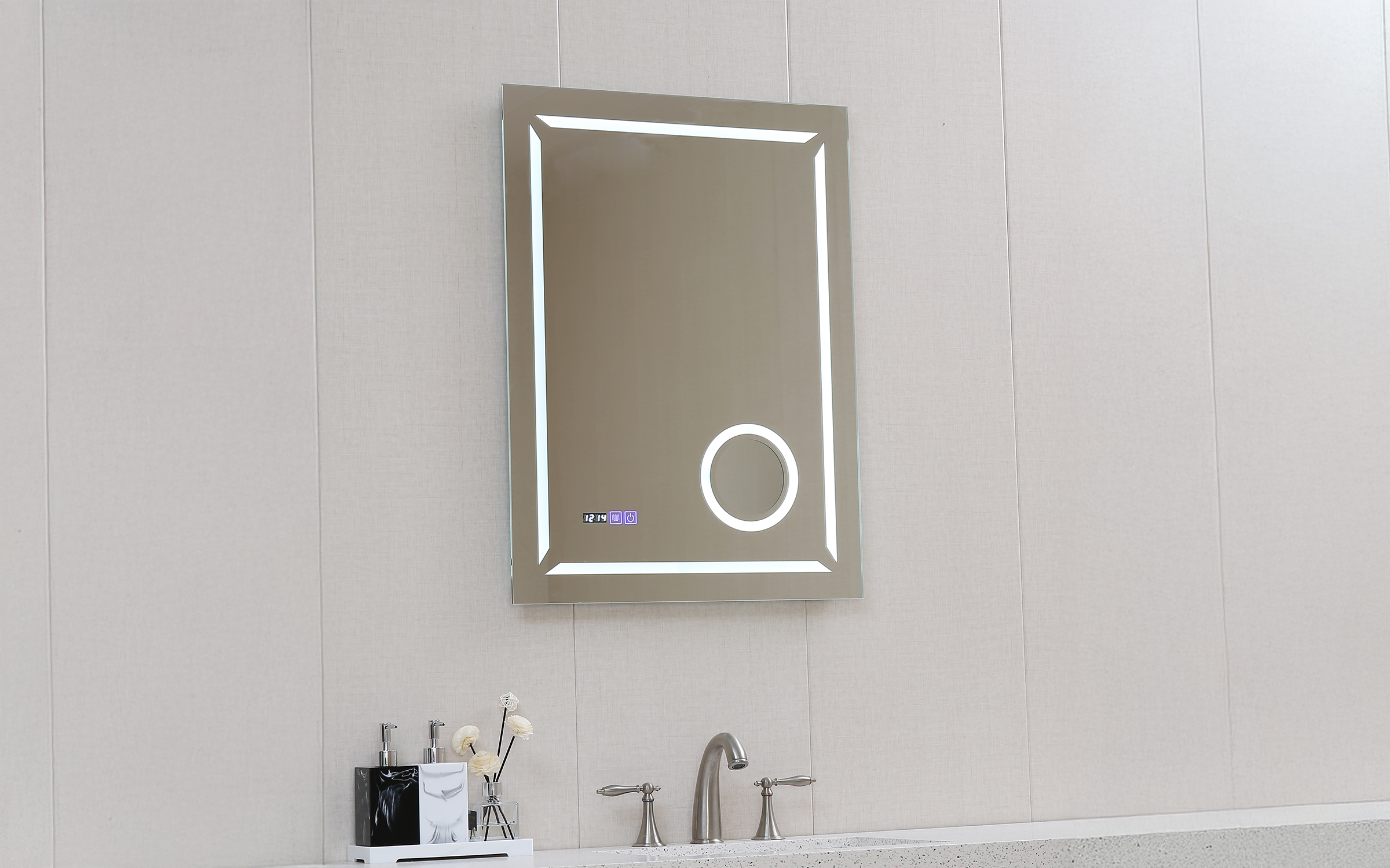 ICL 1809 Oglinda pentru baie cu iluminare LED, 60/80 сm  1