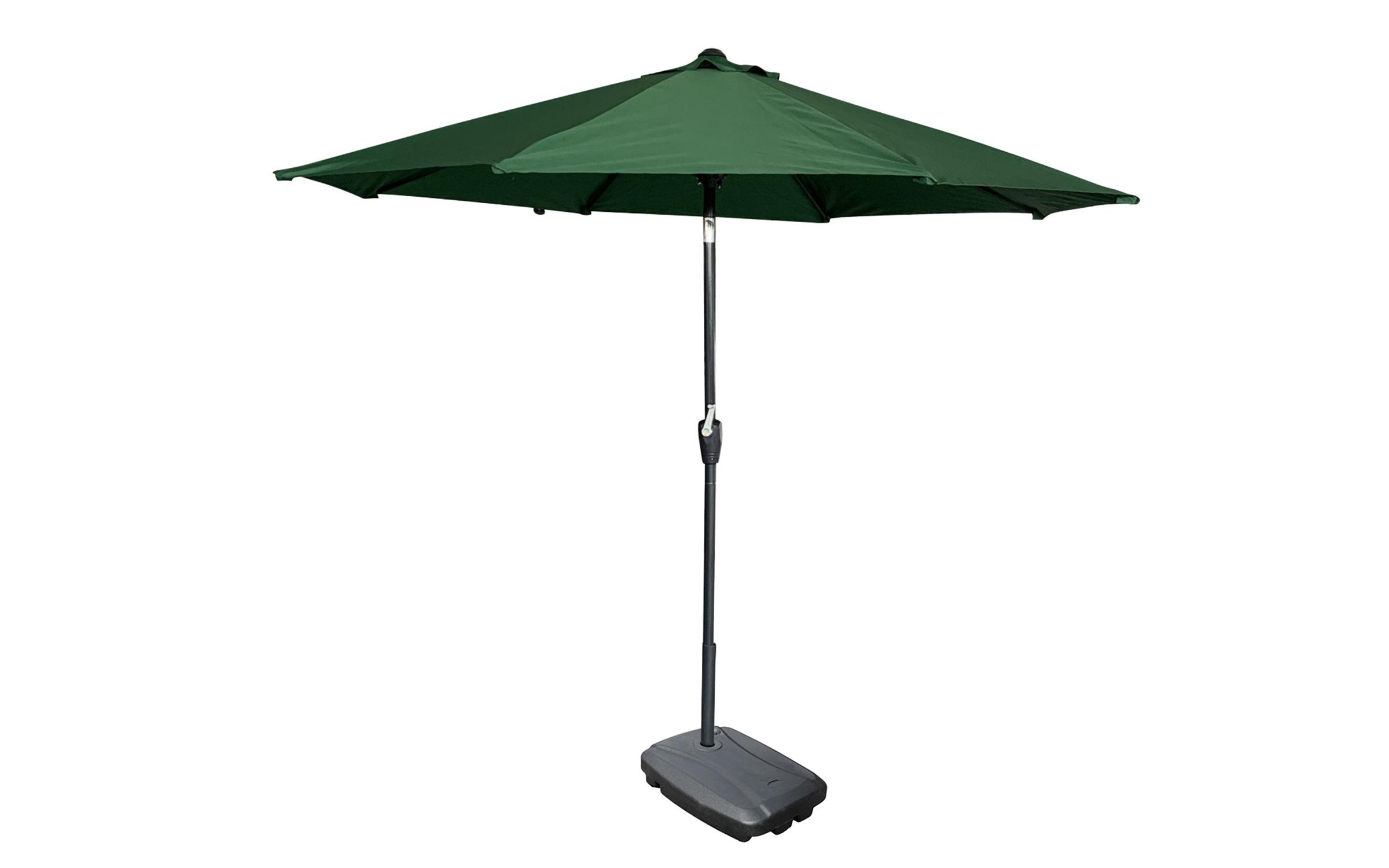 Umbrela de gradina Reyman cu maner rabatabil oblic, verde  1