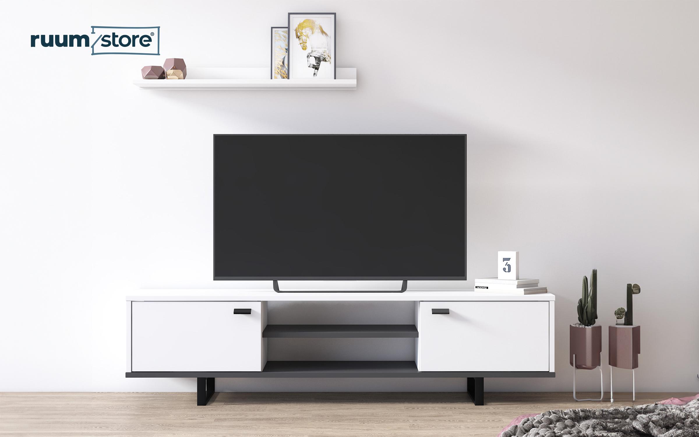 Modul TV Matera, alb  2