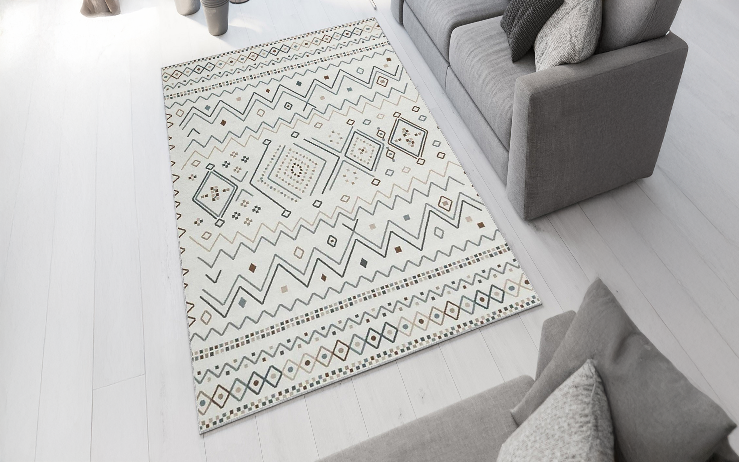 Covor 140/220 cm Tribal Grid, multicolor  1
