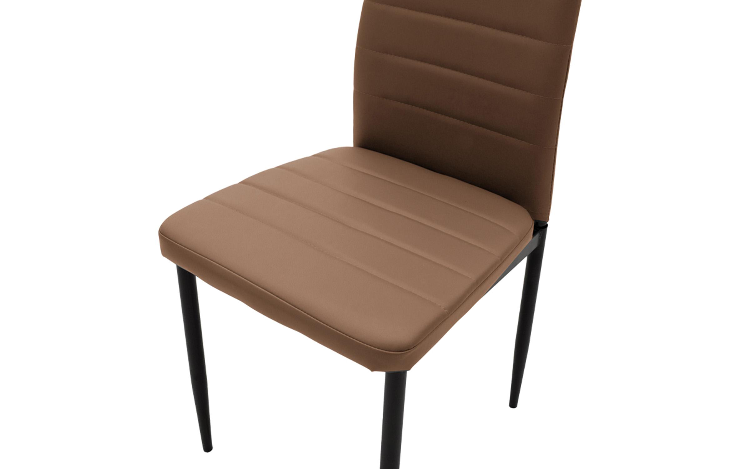 Scaun de masa Parker, cappuccino + negru  6