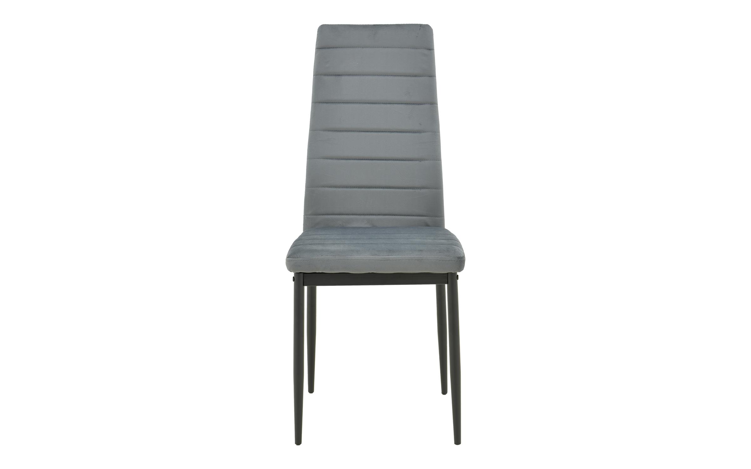 Scaun de masa Parker, gri + negru  3