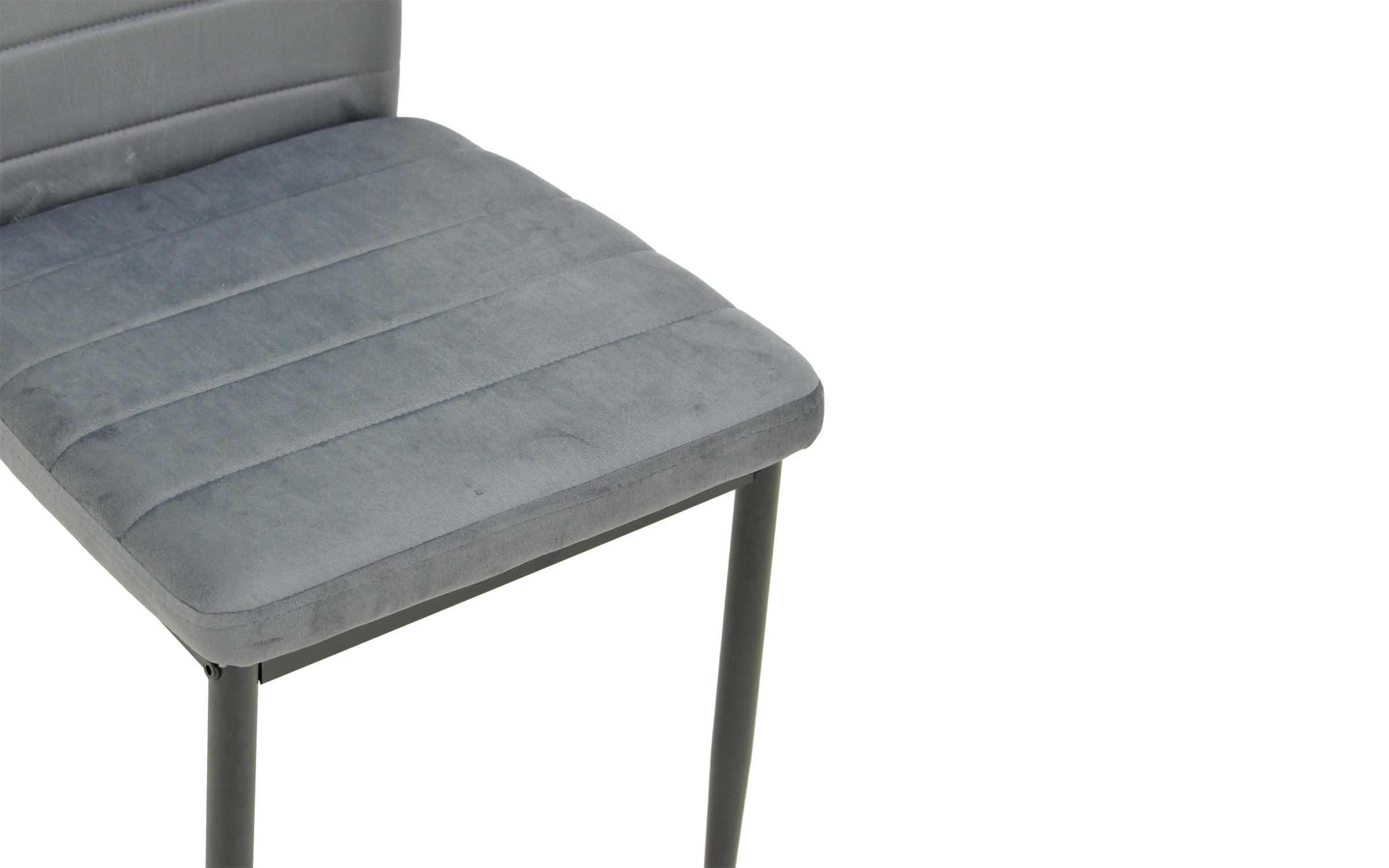 Scaun de masa Parker, gri + negru  8