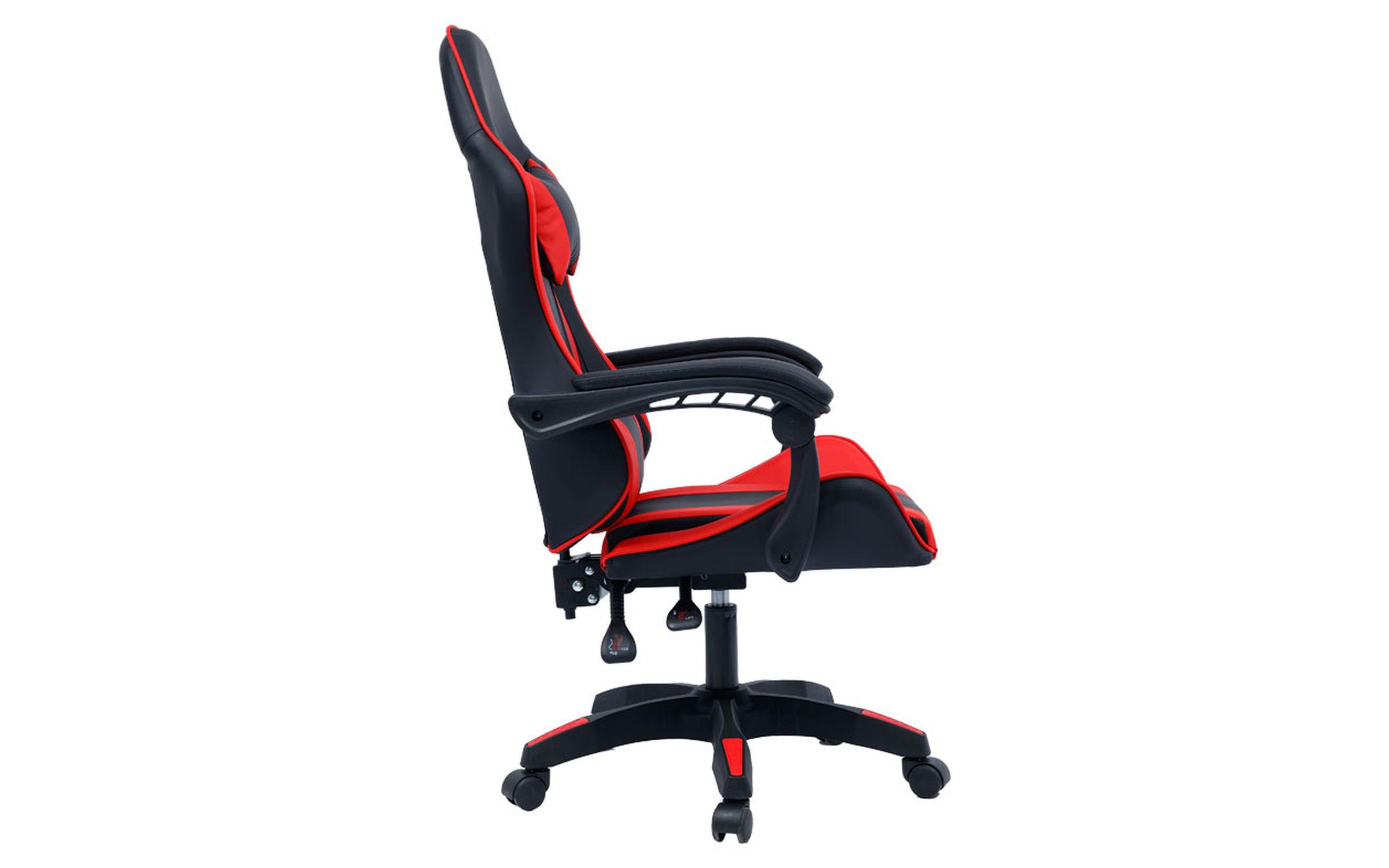 Scaun gaming Elbo, negru + rosu  3