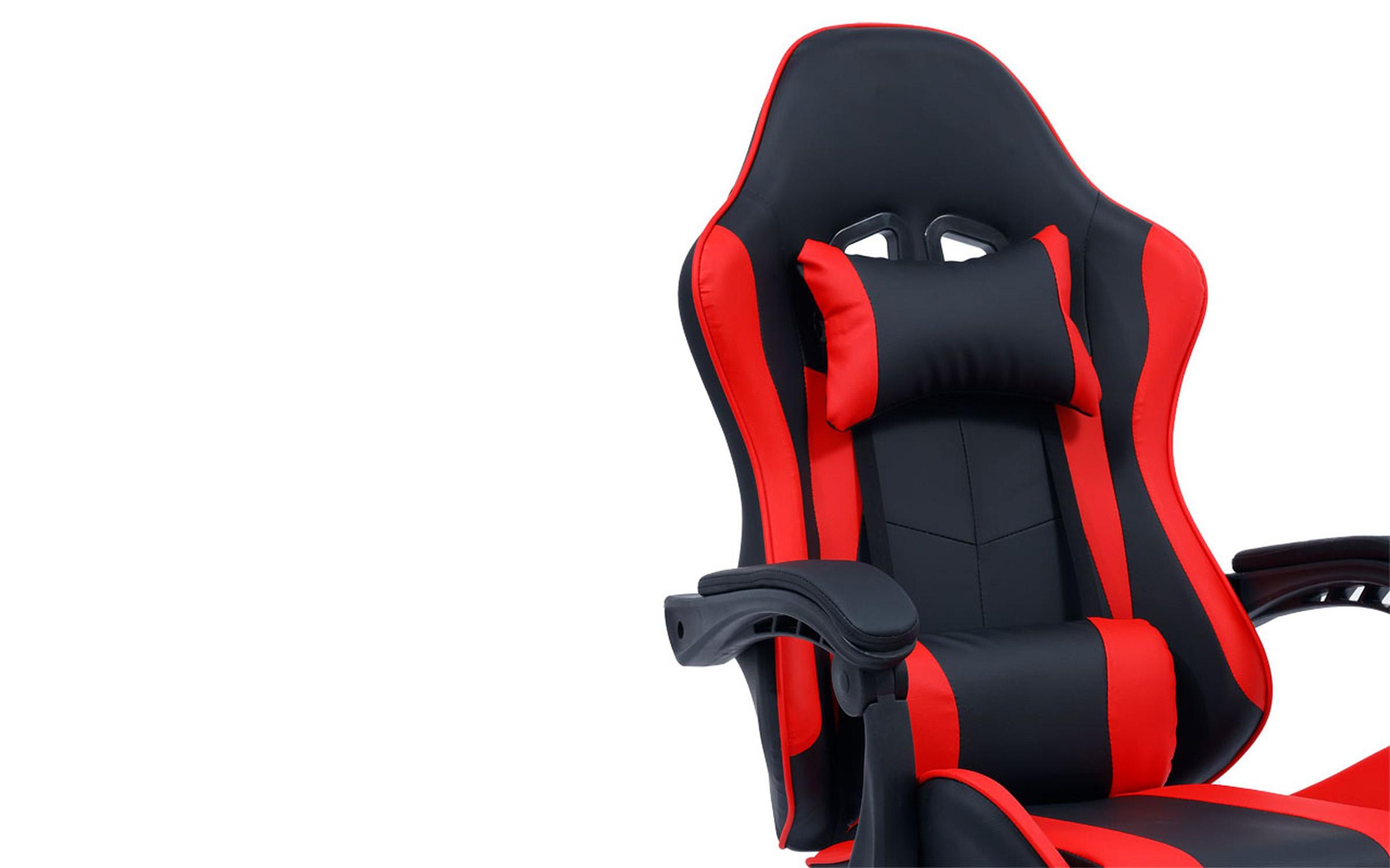 Scaun gaming Elbo, negru + rosu  5