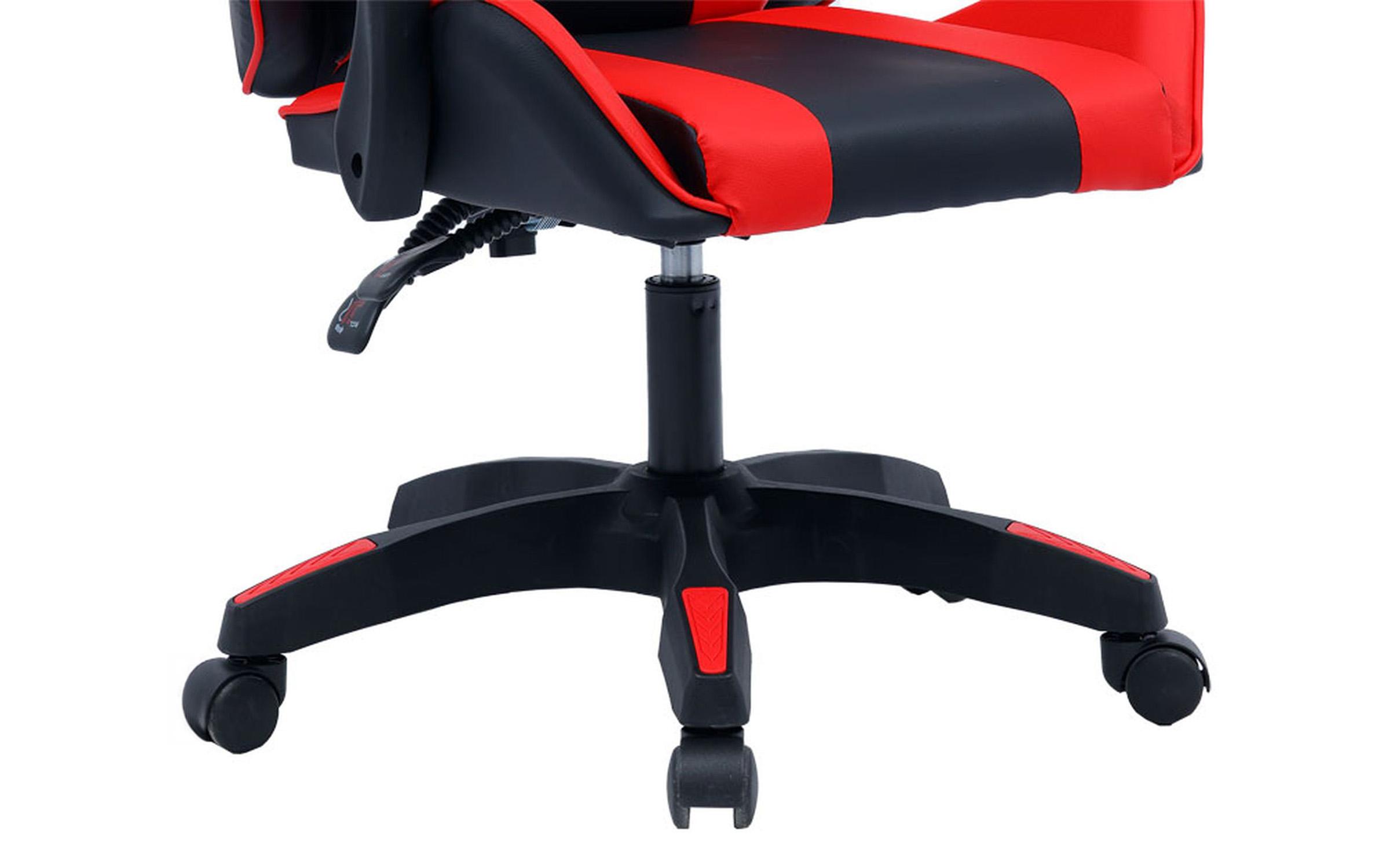 Scaun gaming Elbo, negru + rosu  6