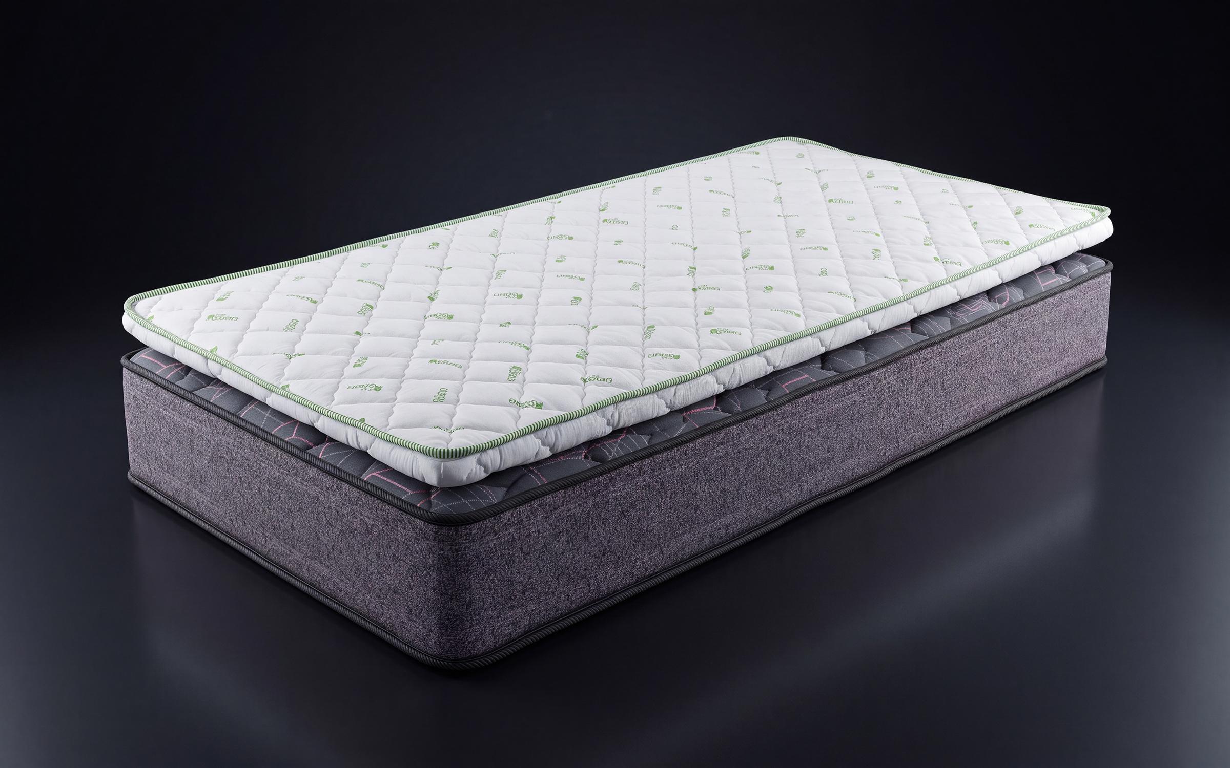 Set saltea 90/200 cu doua fete + top saltea 90/200 Black Pearl Roll + Green Tea,   1