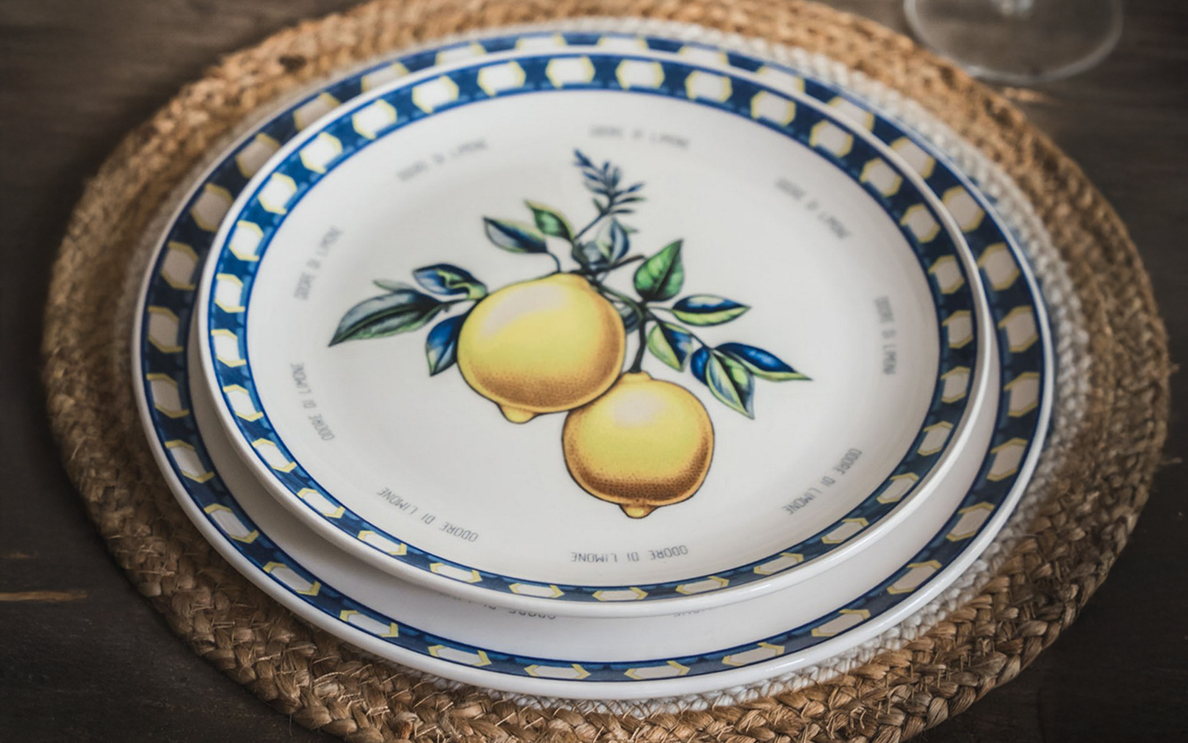 Serviciu de masa 6 piese Amalfi Citrus, multicolor  1