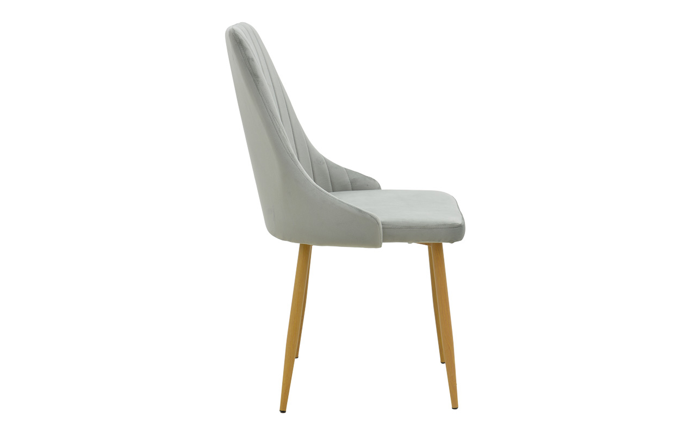 Scaun de masa Azori, gri + natural  3