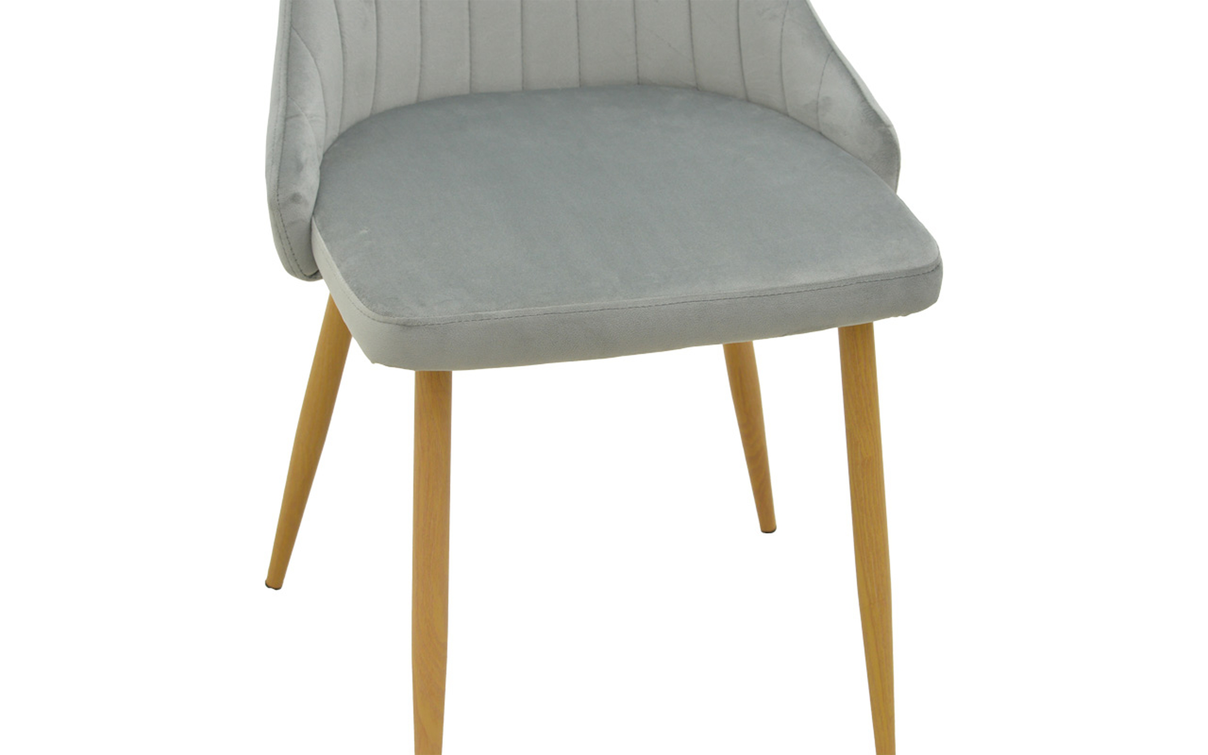 Scaun de masa Azori, gri + natural  8