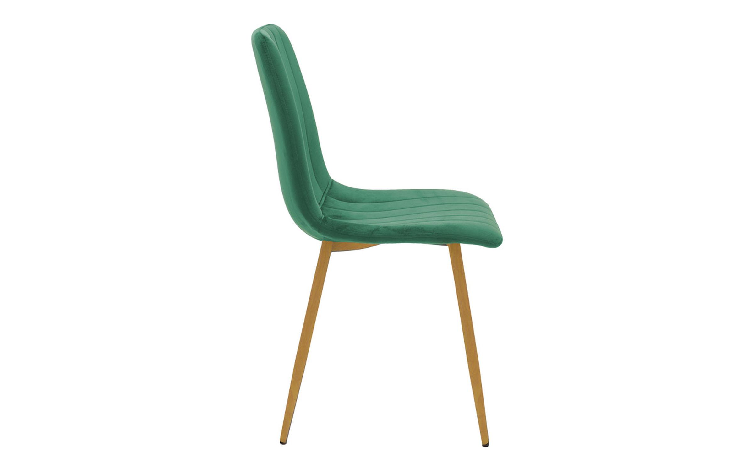 Scaun de masa Nor, verde + natural  4