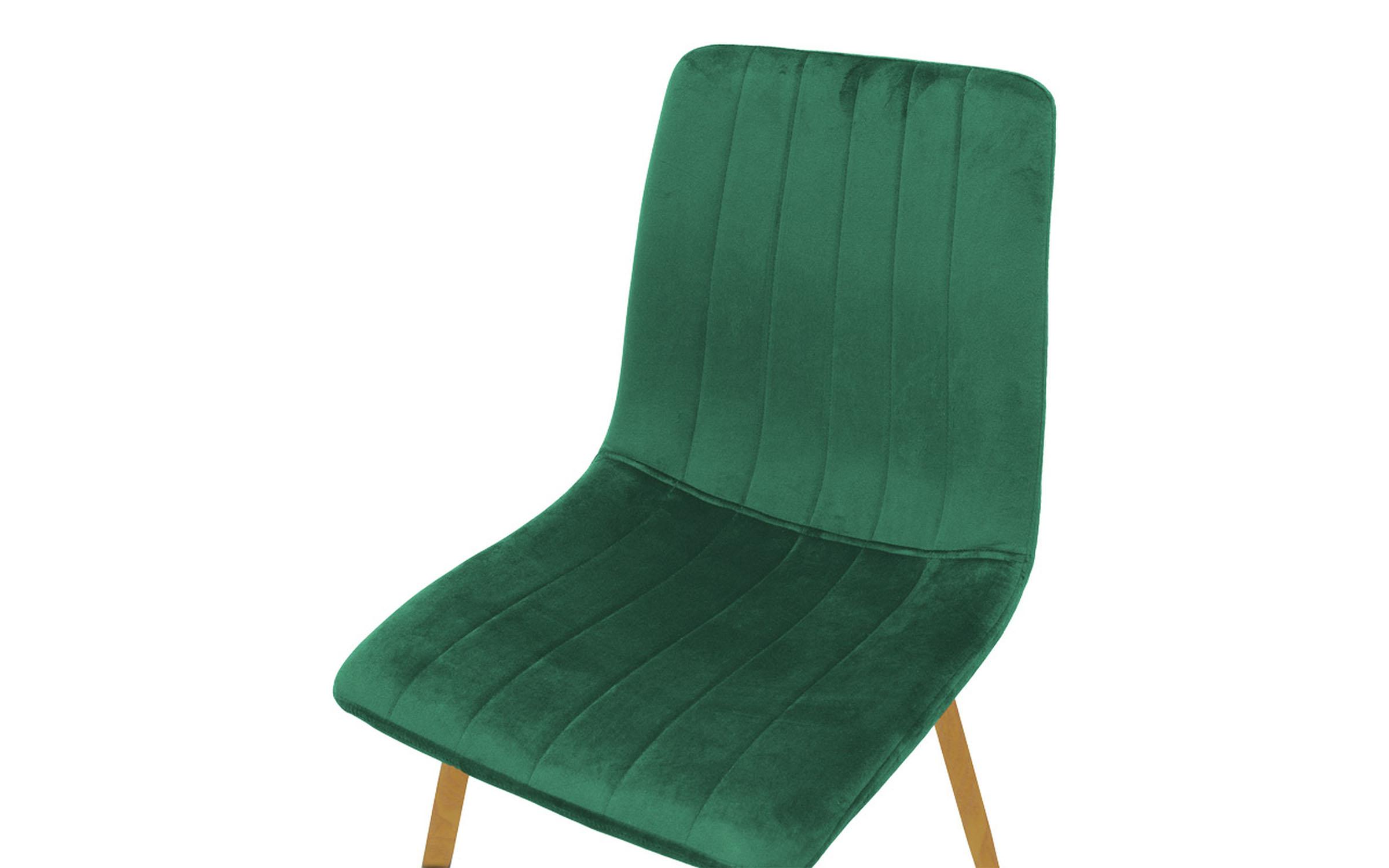 Scaun de masa Nor, verde + natural  6