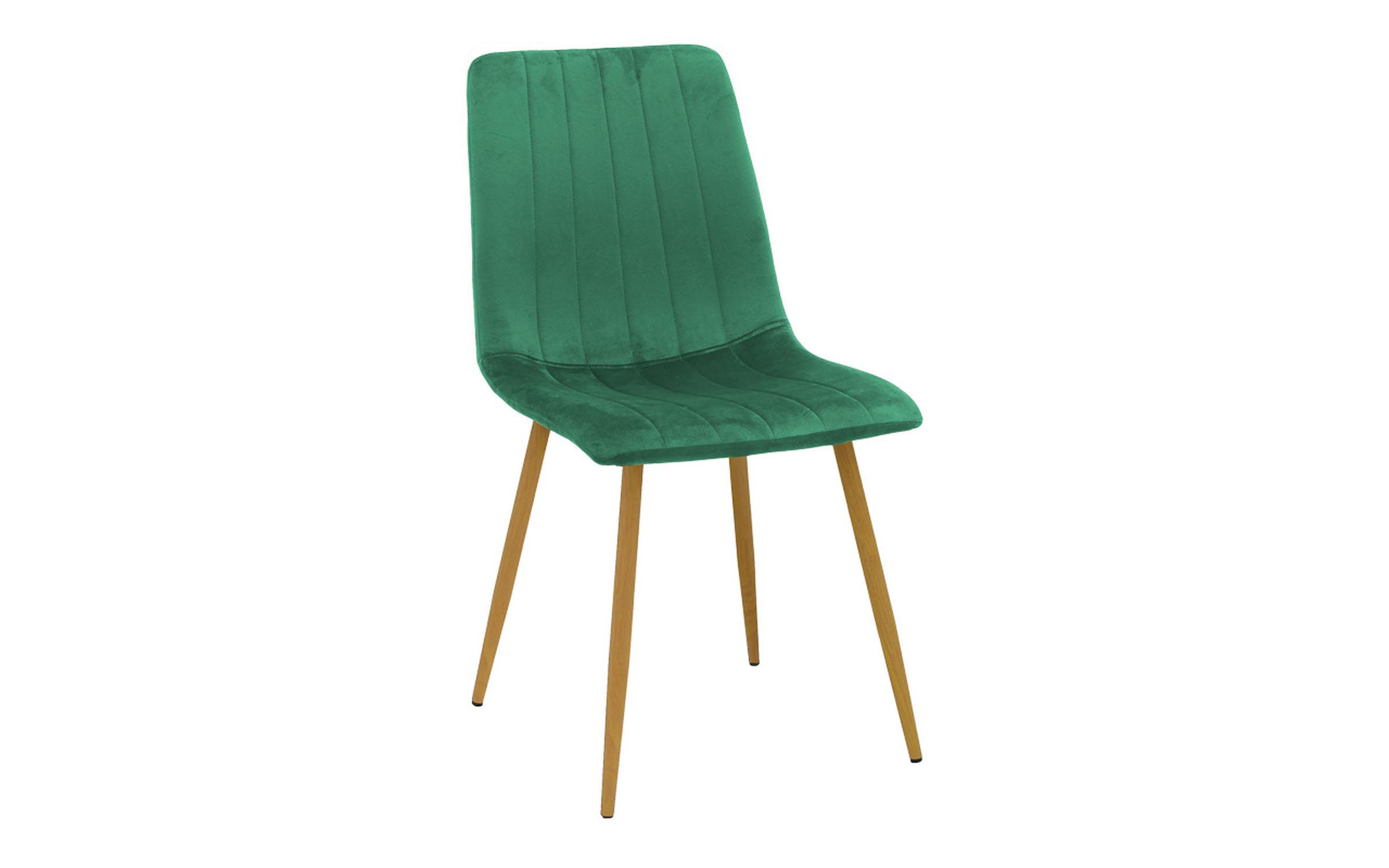Scaun de masa Nor, verde + natural  1