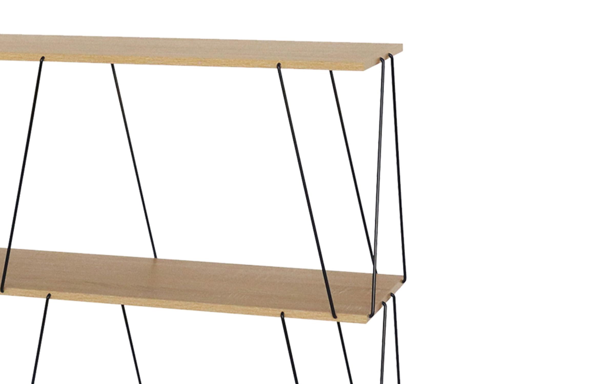 Masa consola Tars 120, stejar + negru  3