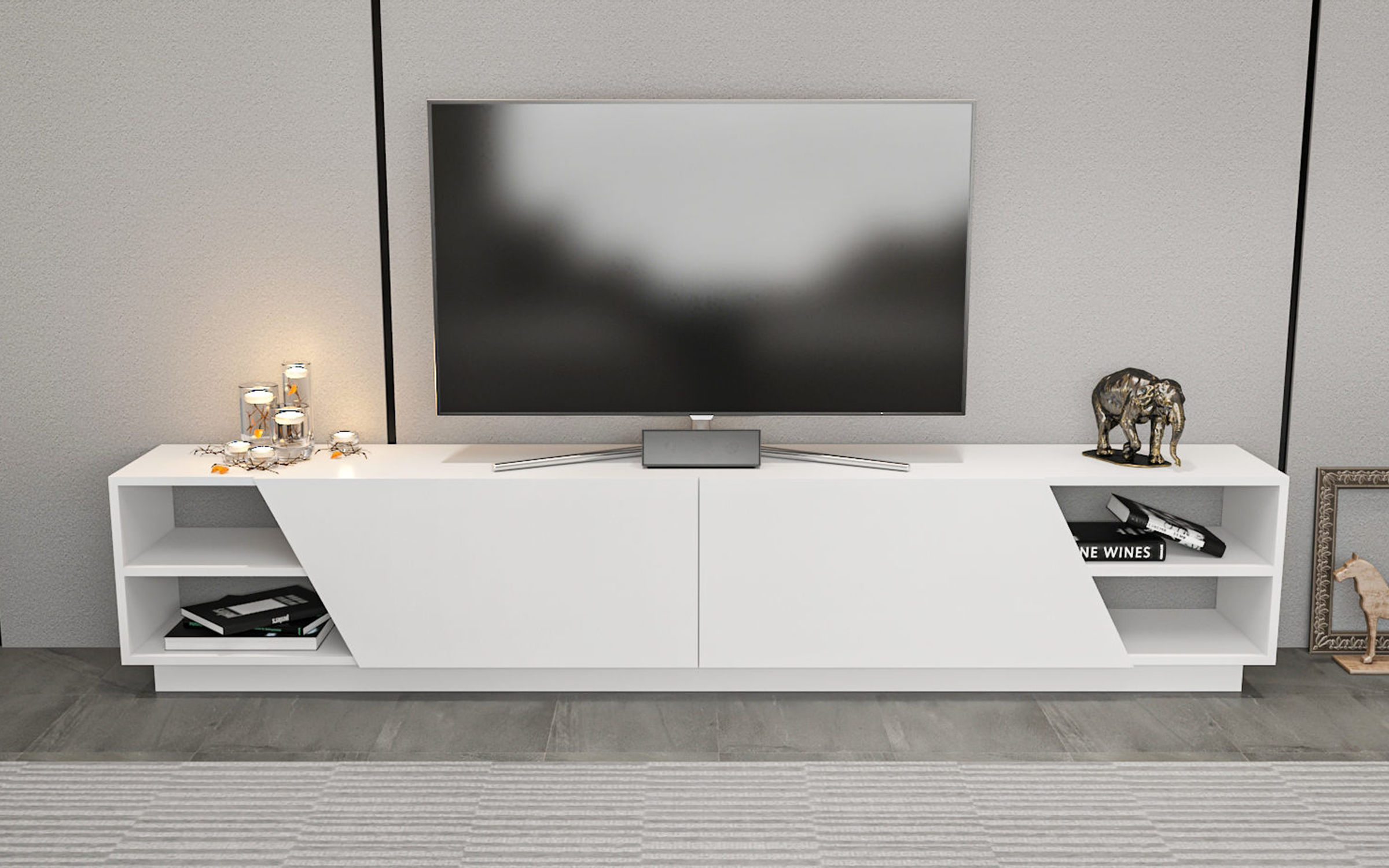 Modul TV Rodos, alb  4
