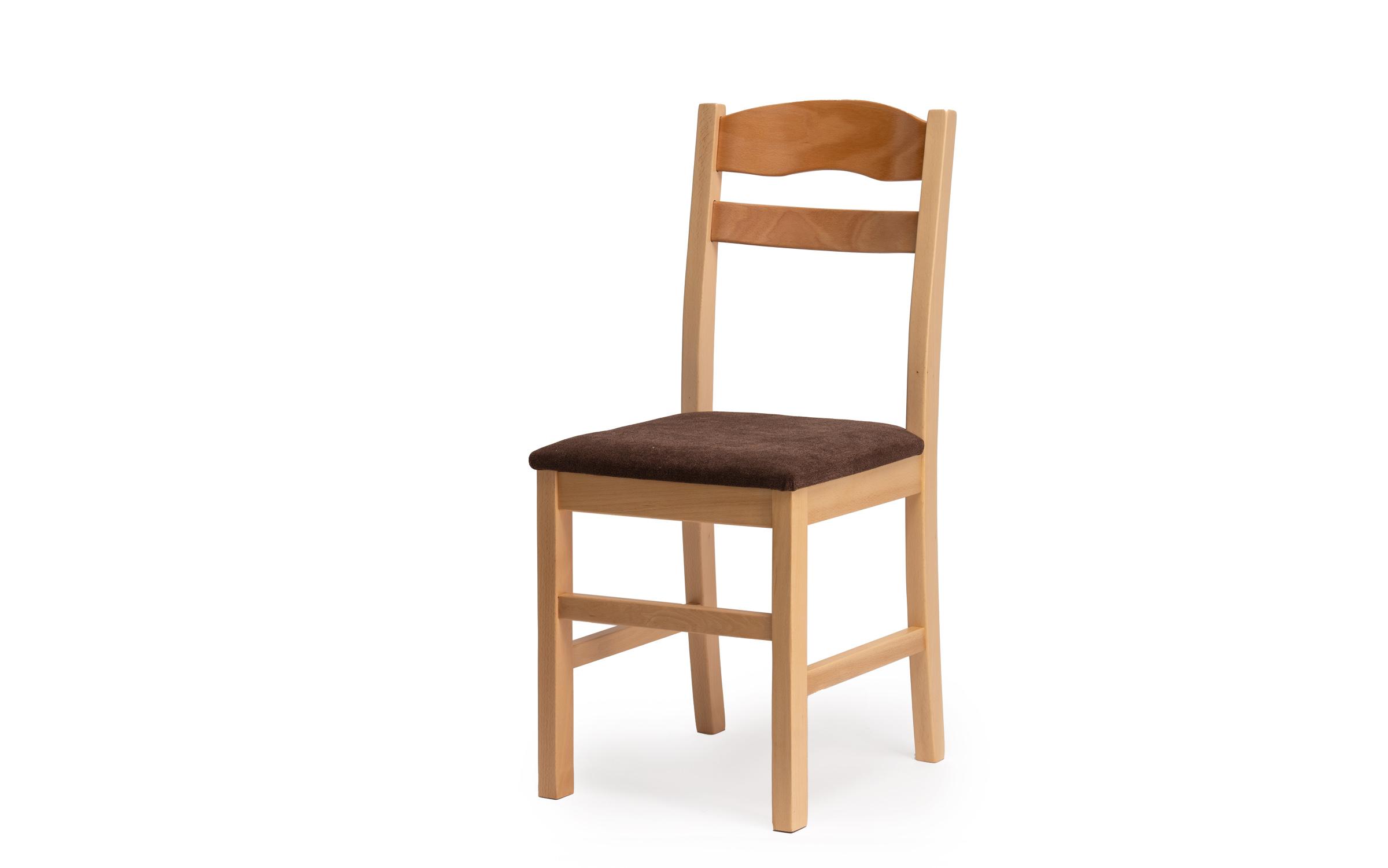 Scaun de masa Sando, natural cu sezut maro  6