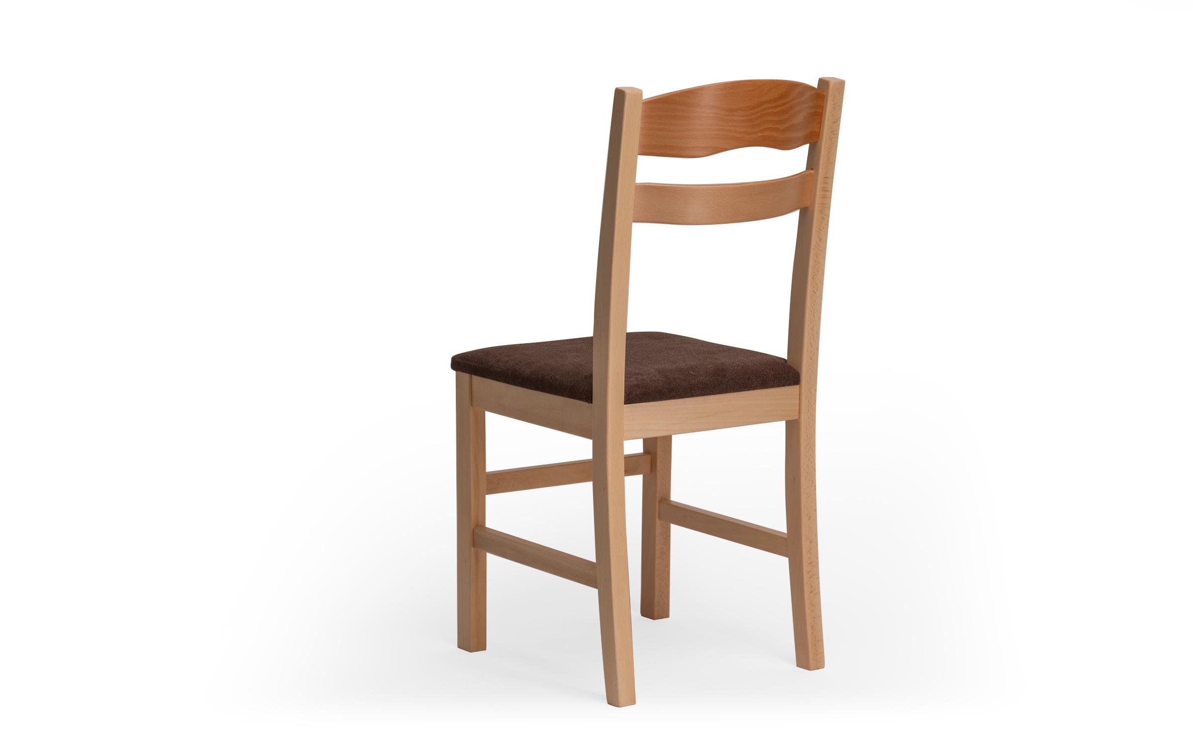 Scaun de masa Sando, natural cu sezut maro  7