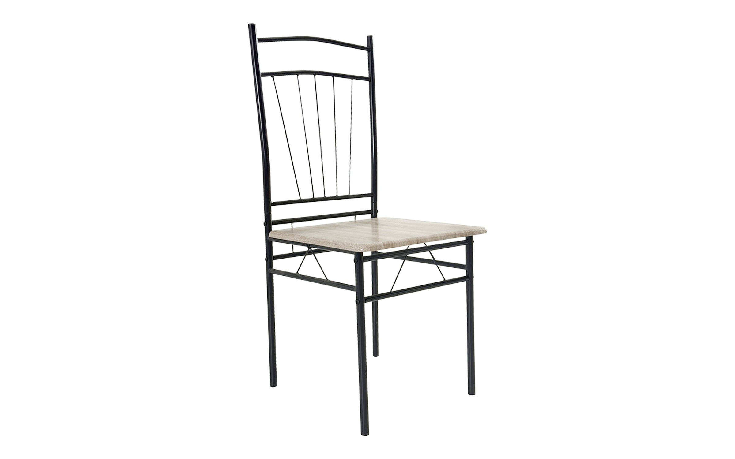 Set masa + scaune Reforia, gri + negru  5