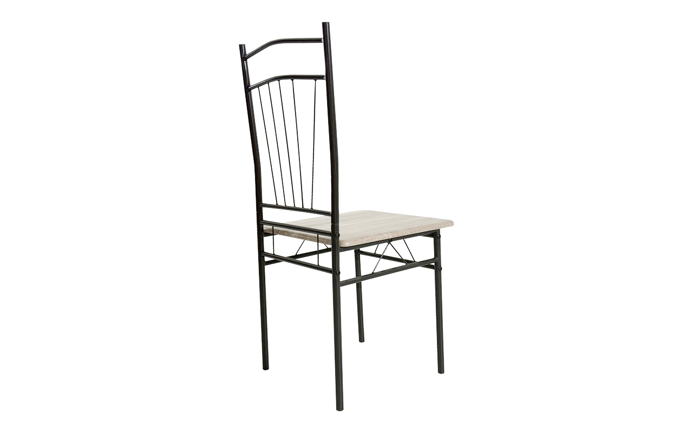 Set masa + scaune Reforia, gri + negru  7