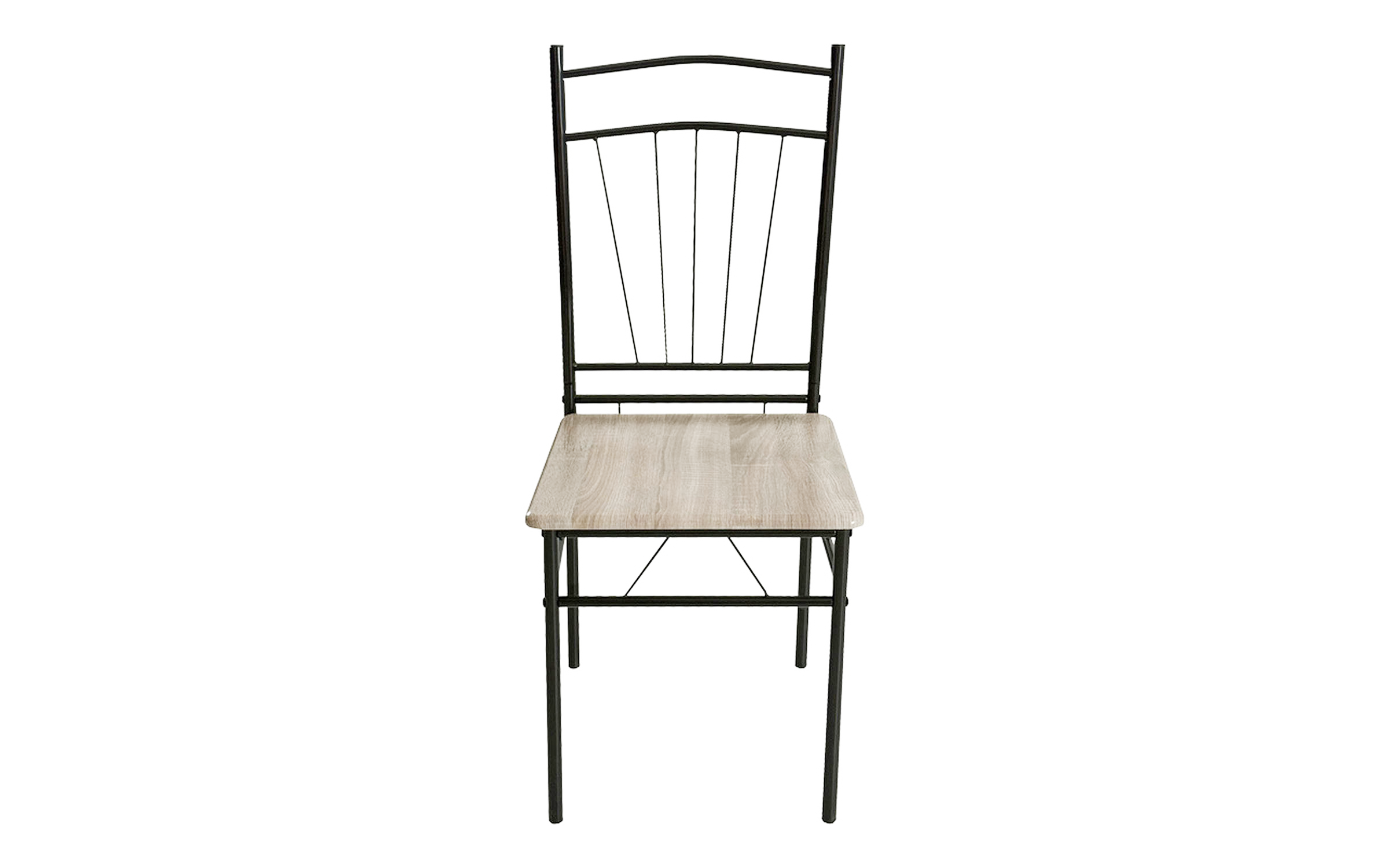 Set masa + scaune Reforia, gri + negru  6