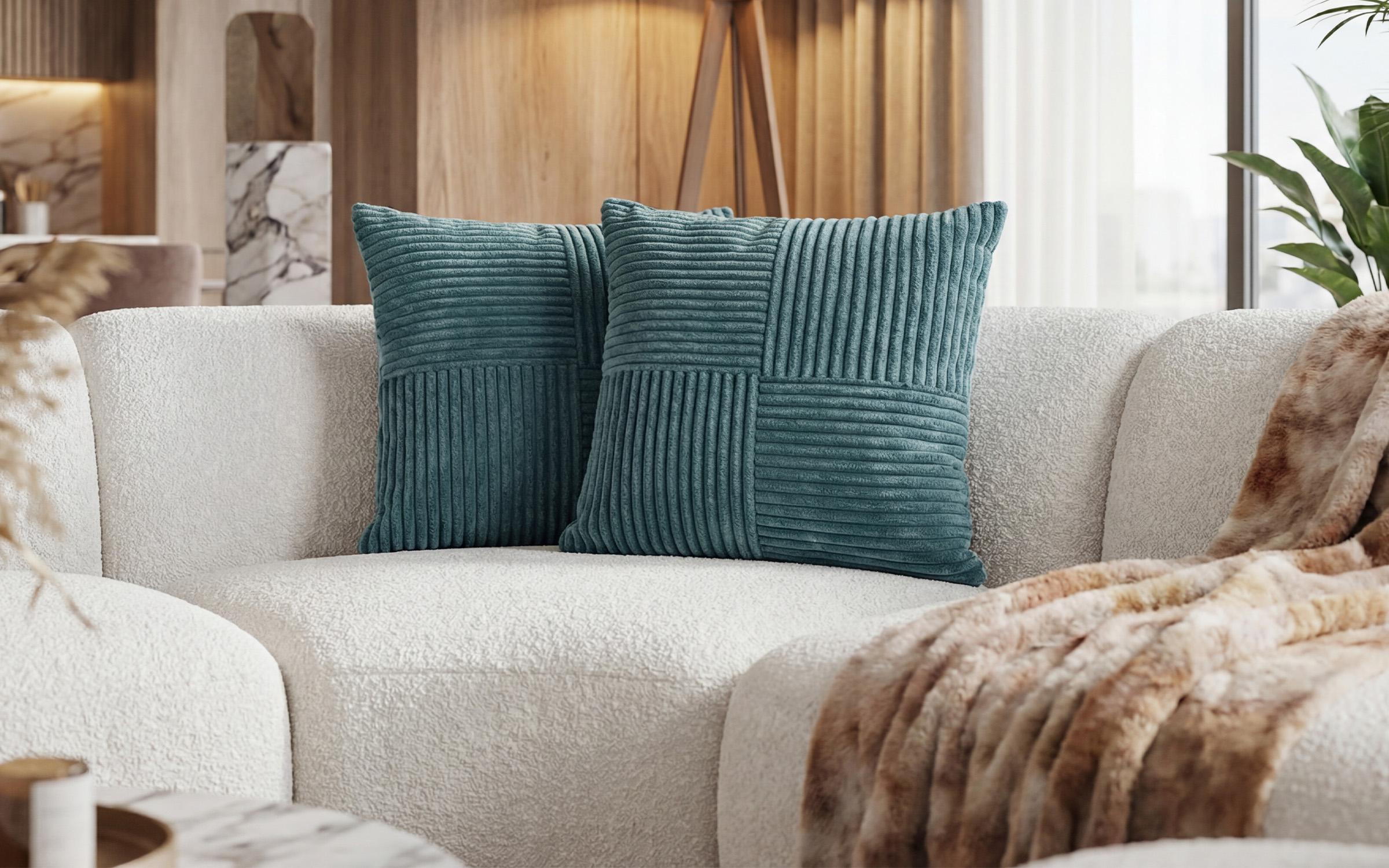 Perna decorativa 43/43 cm Azur, turcoaz  1