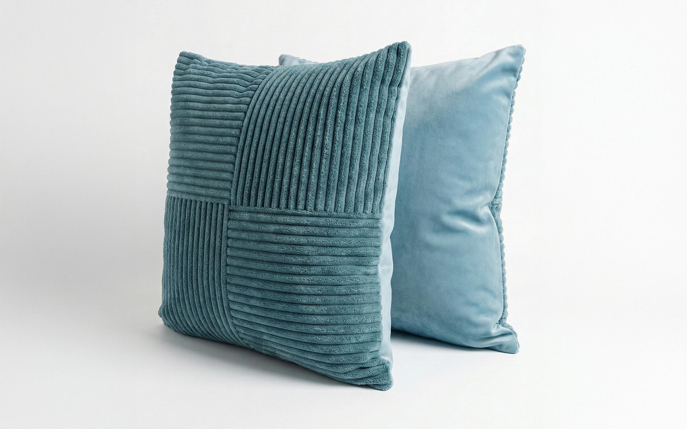 Perna decorativa 43/43 cm Azur, turcoaz  2