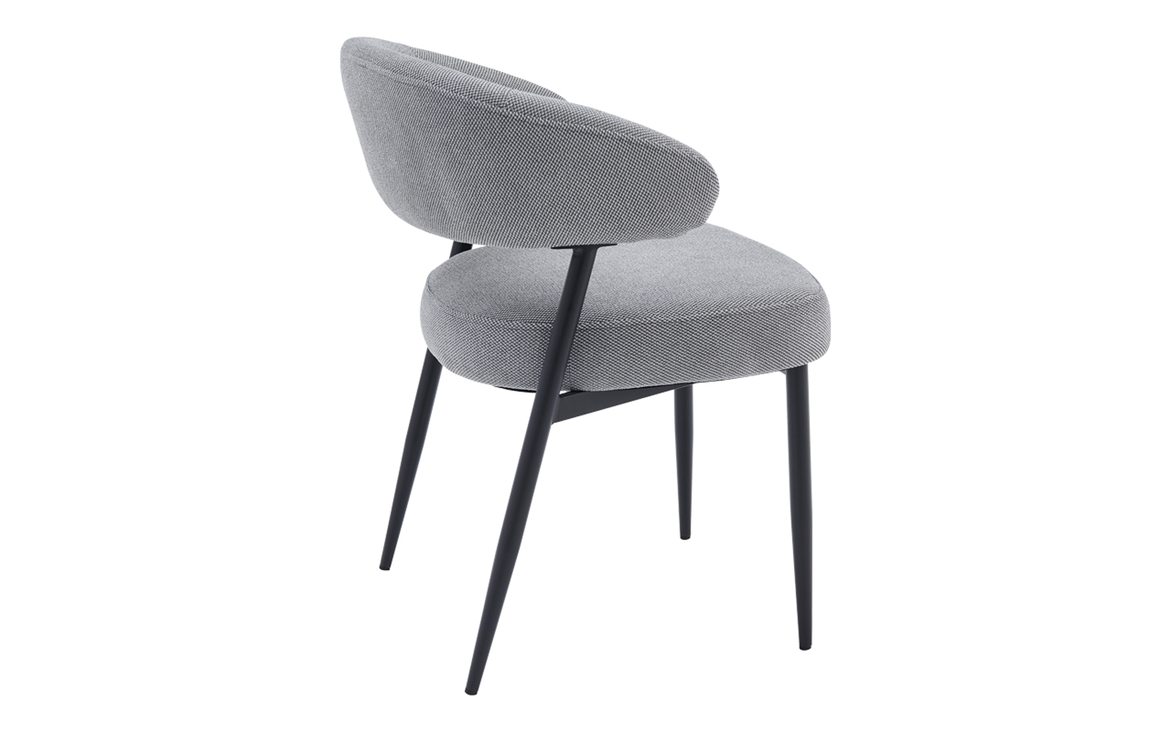 Scaun de masa Timur, gri + negru  4