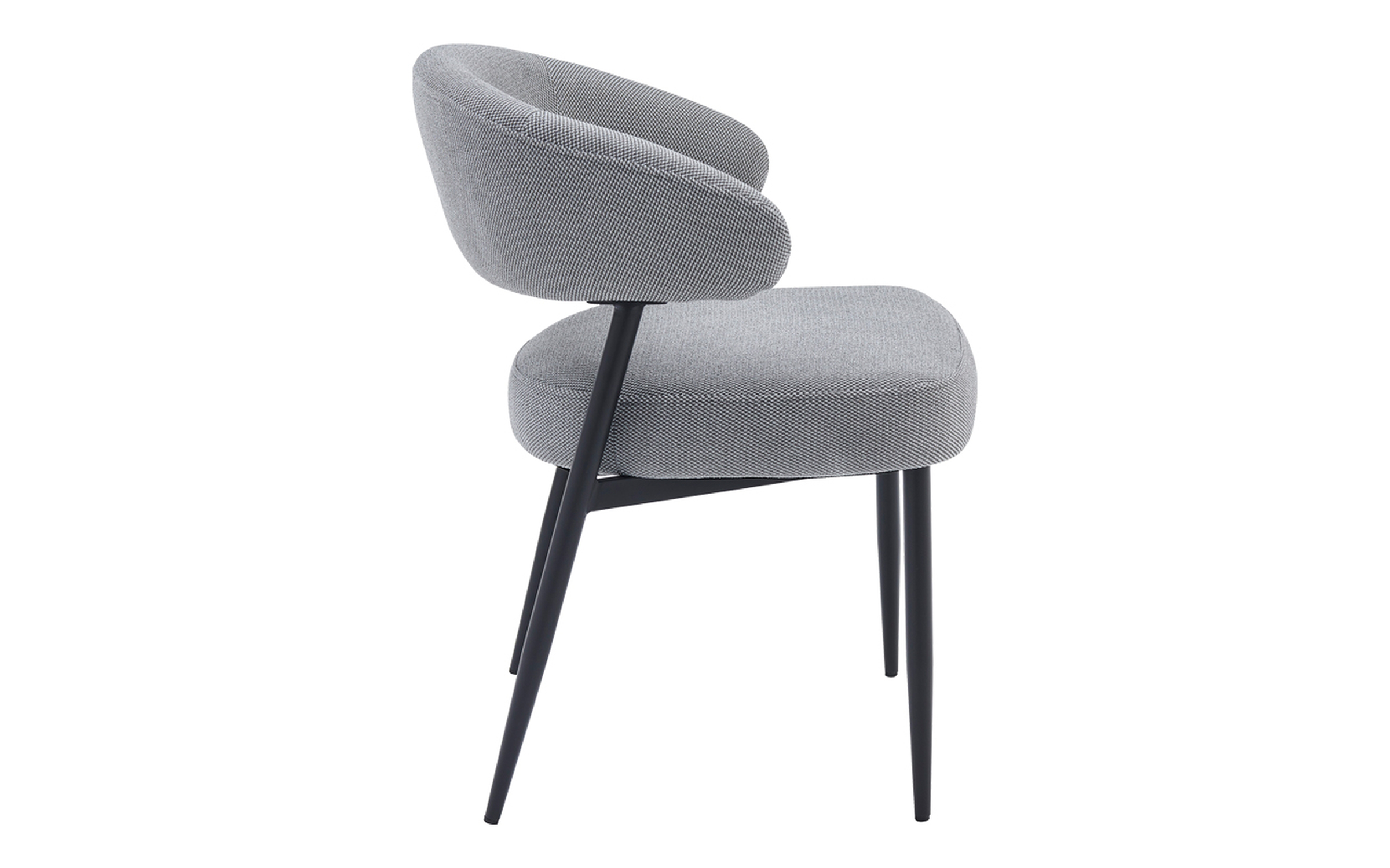 Scaun de masa Timur, gri + negru  3