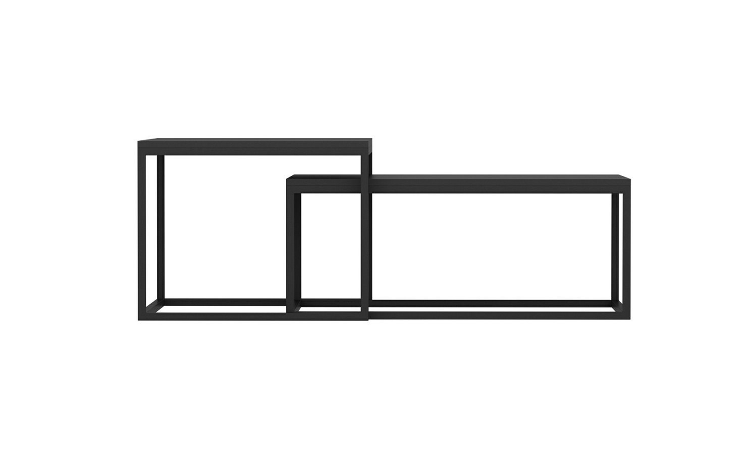 Set masute de cafea Nidra, negru  5