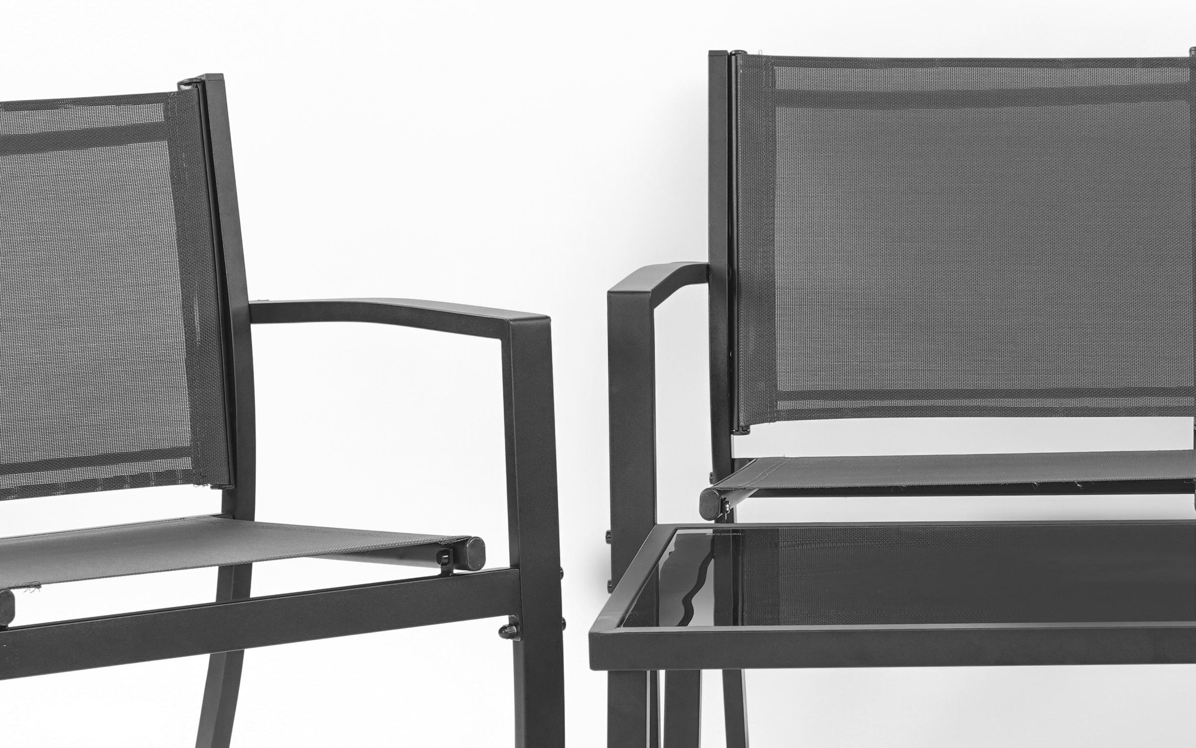 Set masa + scaune Parker, negru  3