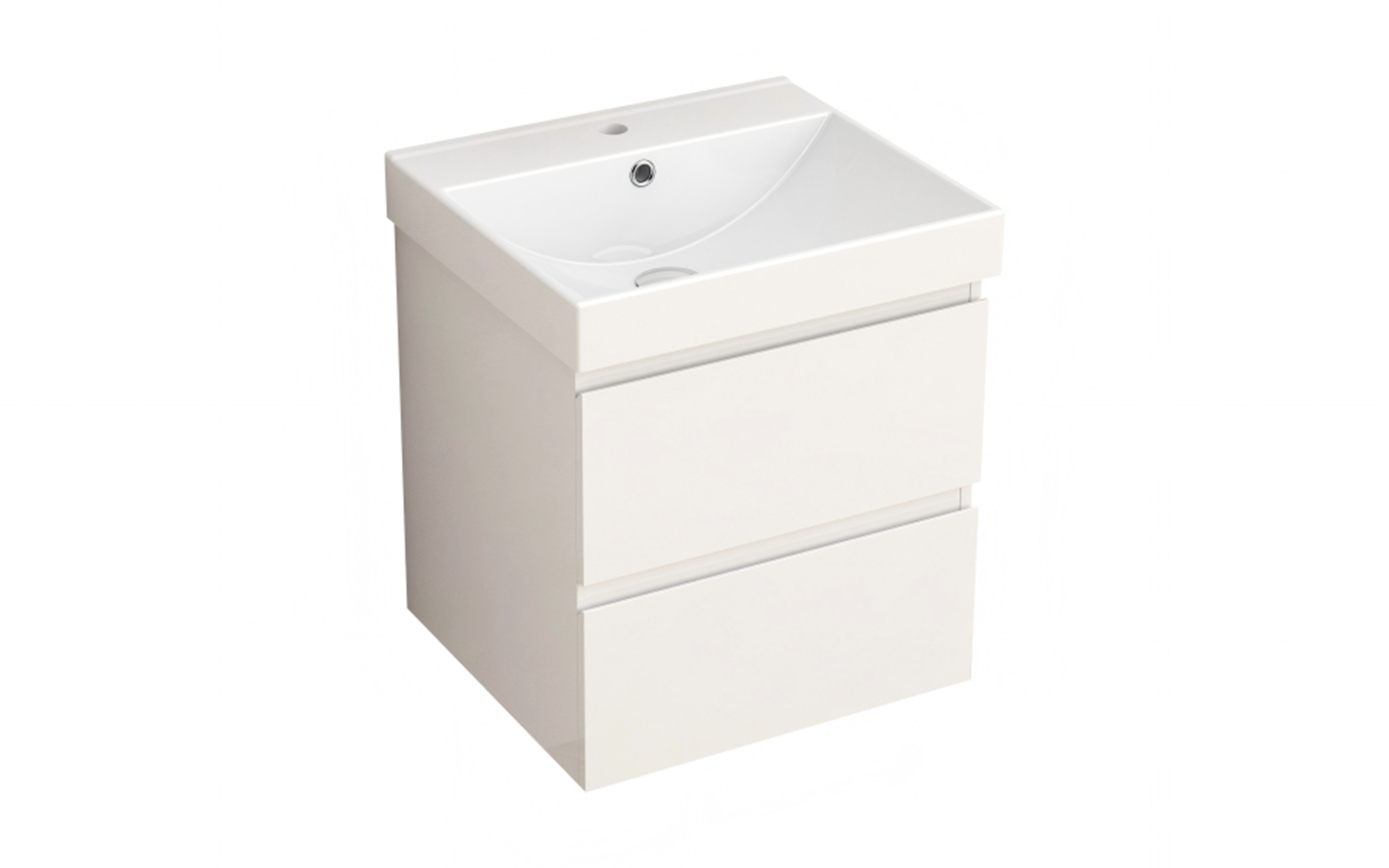 Dulap PVC pentru baie cu chiuveta ICP6038-50, alb  3