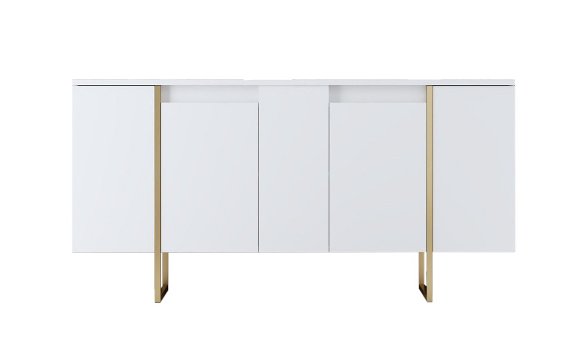 Modul TV Larso M, alb + auriu  6
