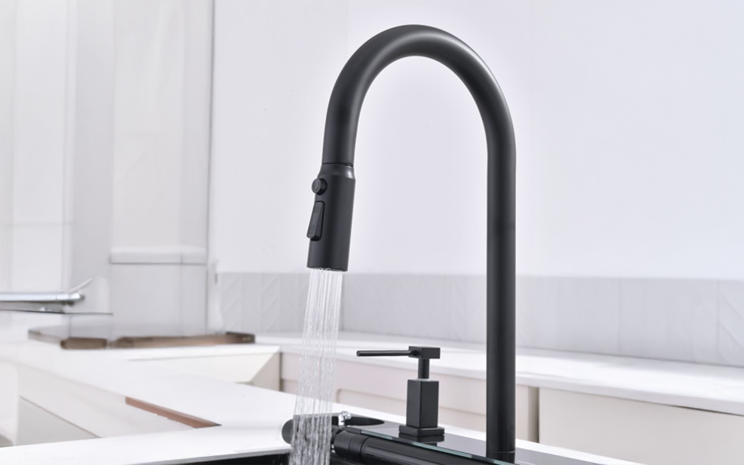 Chiuveta multifunctionala cu robinet 7547PVD, negru  4