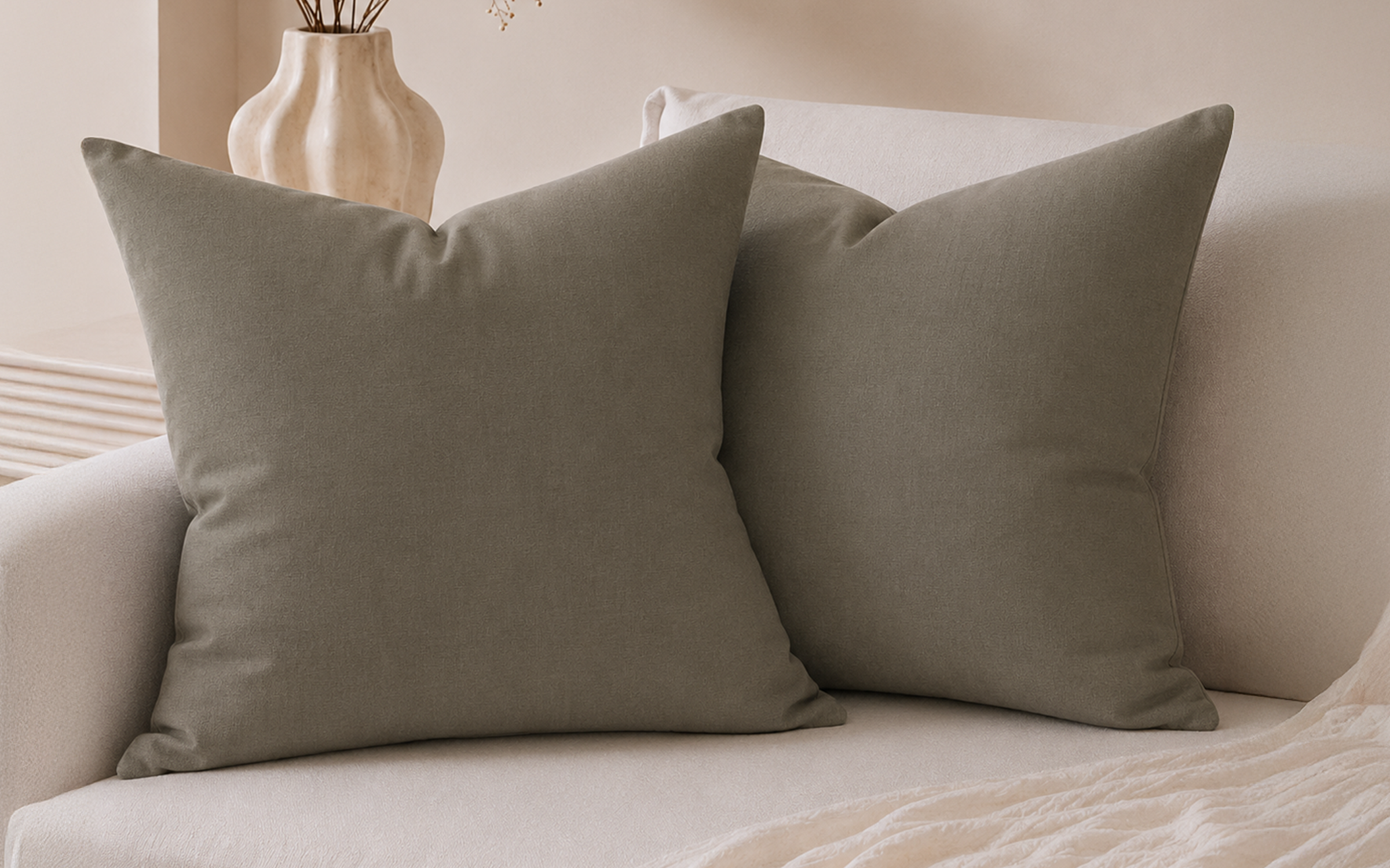 Perna decorativa Abbyston, maro  1