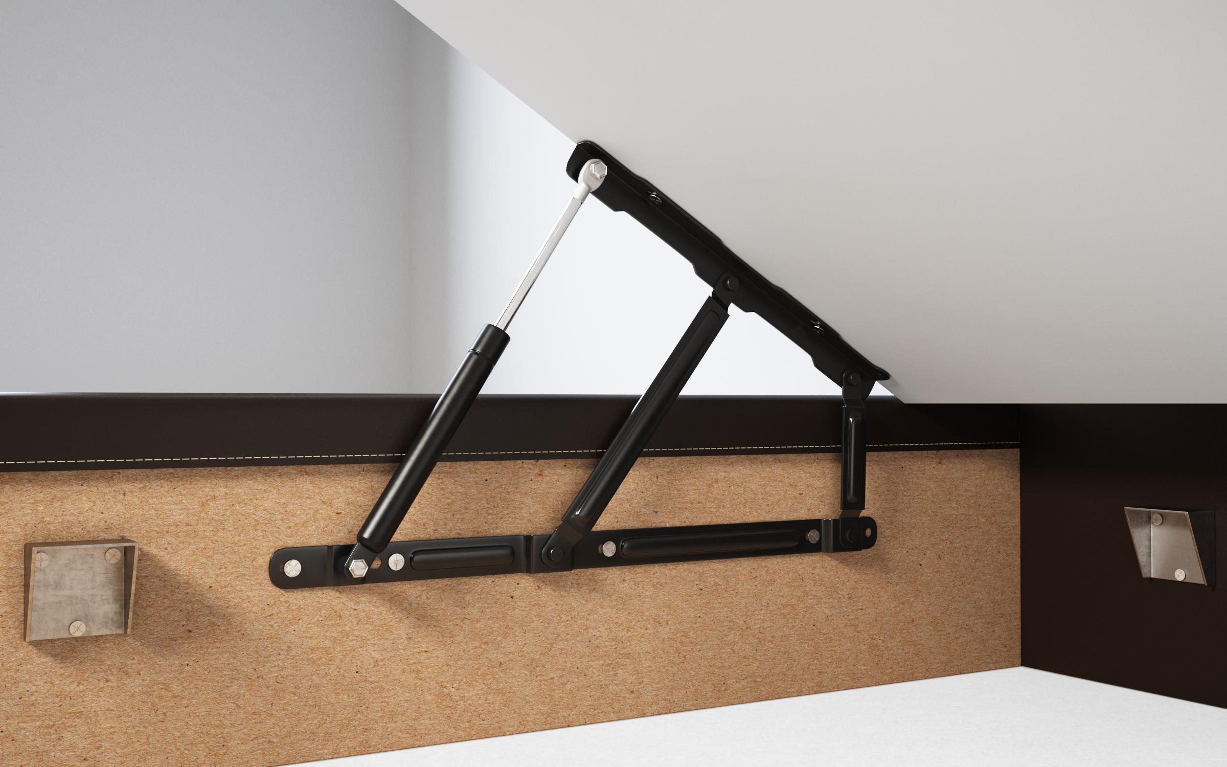 Pentru Mireli/Madlen/Forino/Delanta/Fiera 160/200 Mecanism special de ridicare 850N + fund  de PAL 15 mm,   1