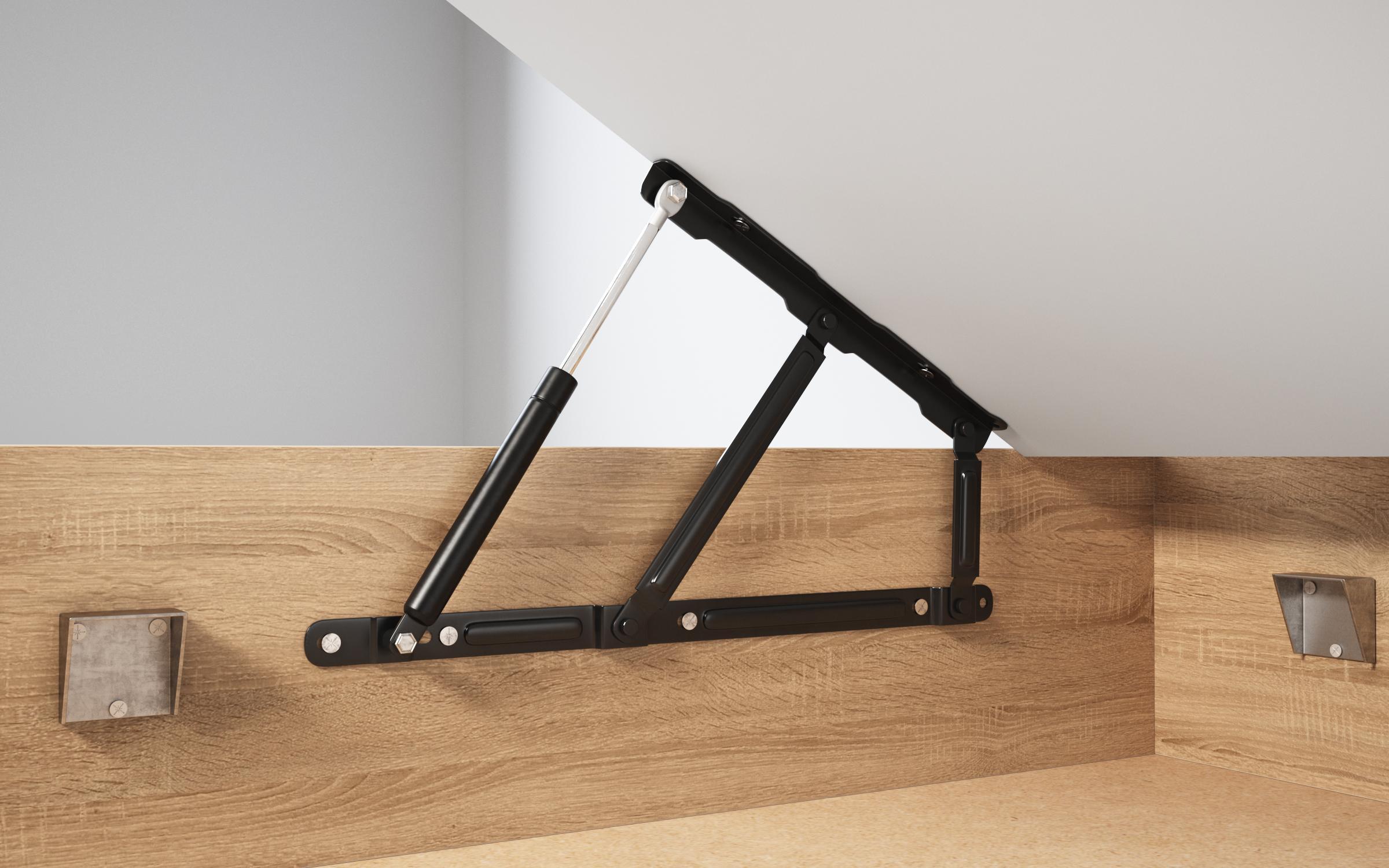 Set standard Mecanism de ridicare a saltelei 450N + fund HDF 2.5 mm, 90/200 cm  1