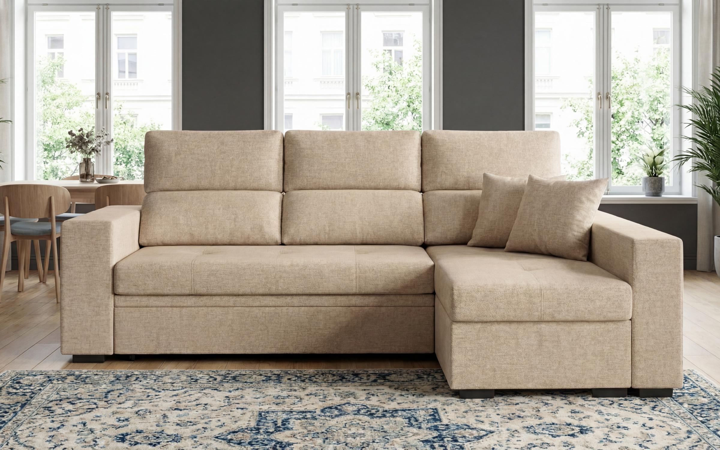 Coltar extensibil cu brat etajera Astor, bej  3