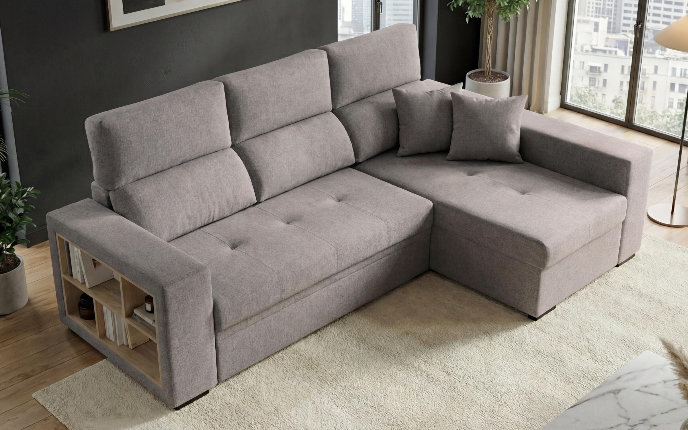 Coltar extensibil cu brat etajera Astor, gri  5