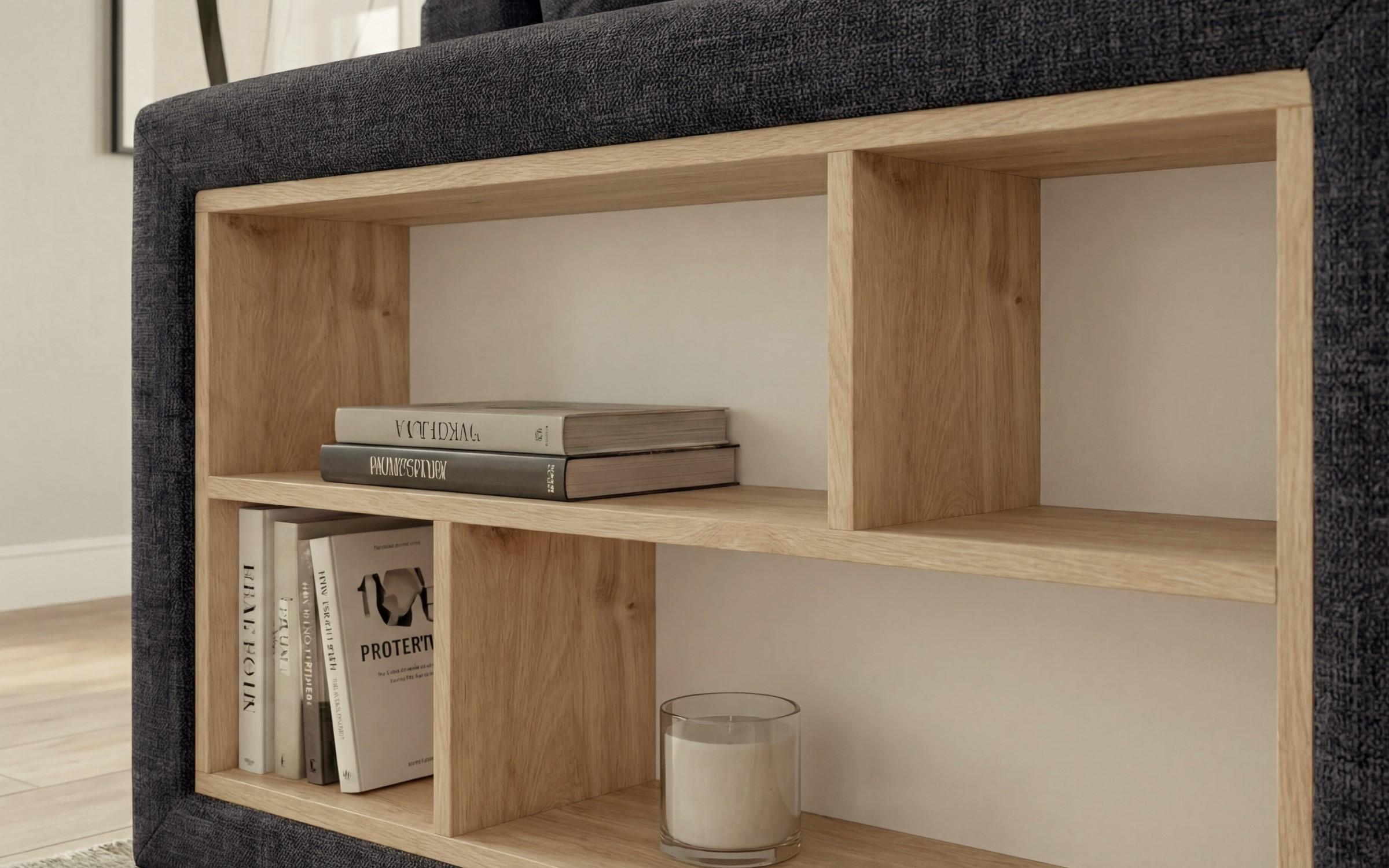 Coltar extensibil cu brat etajera Astor, gri inchis  5